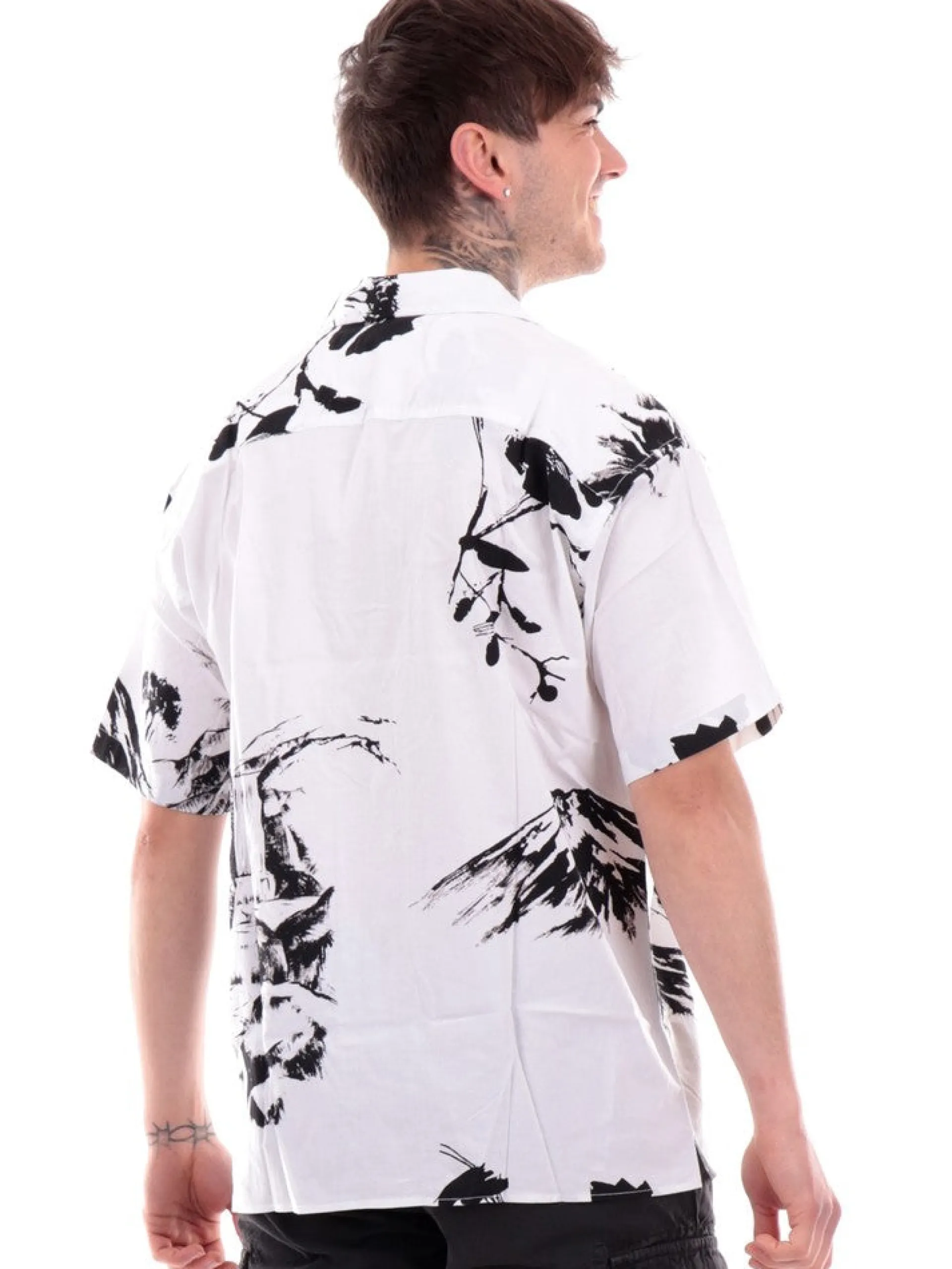JACK&JONES Camicie*Camicia Jack Jones bianca da uomo Palma Resort 12252948