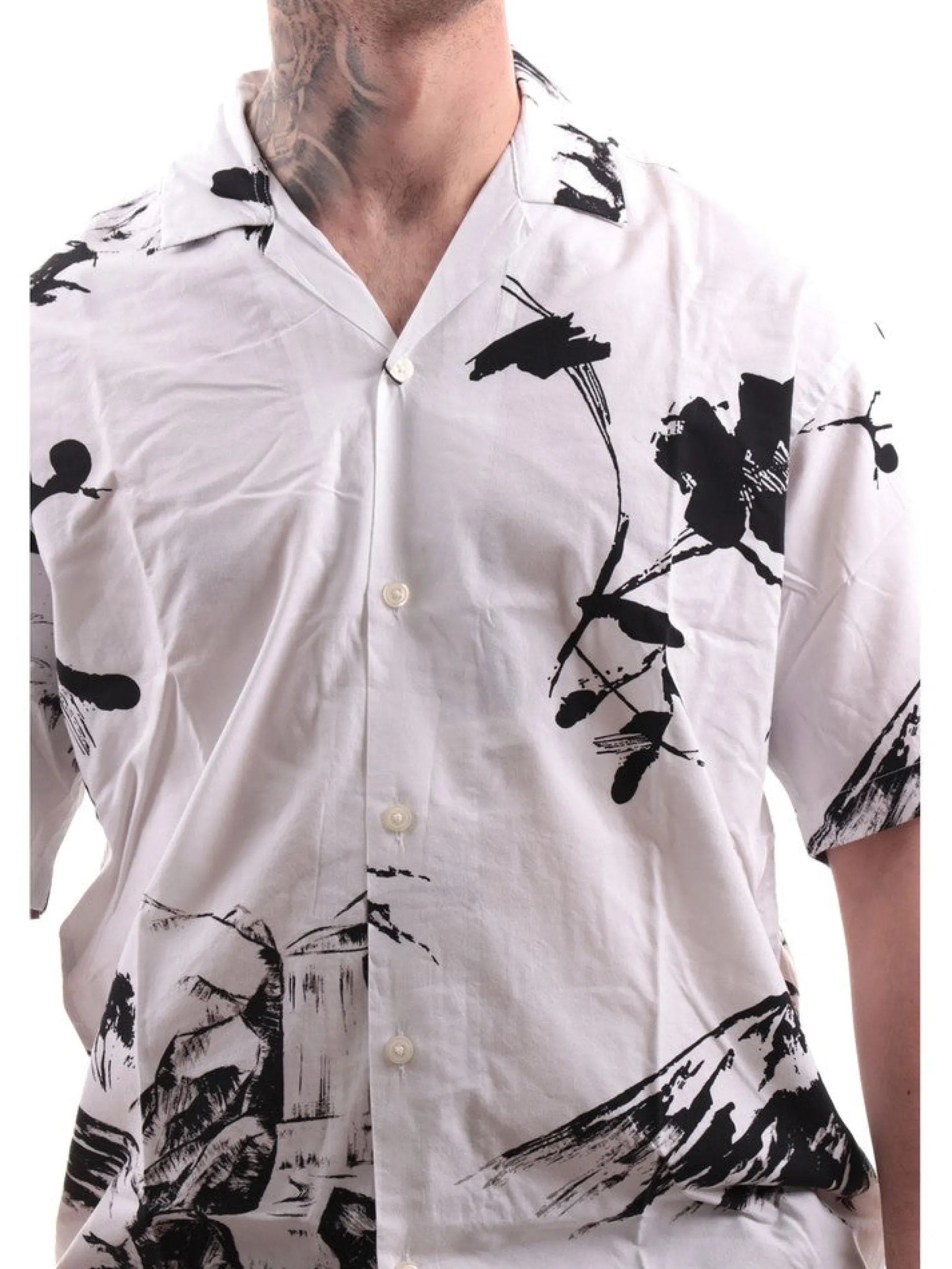 JACK&JONES Camicie*Camicia Jack Jones bianca da uomo Palma Resort 12252948
