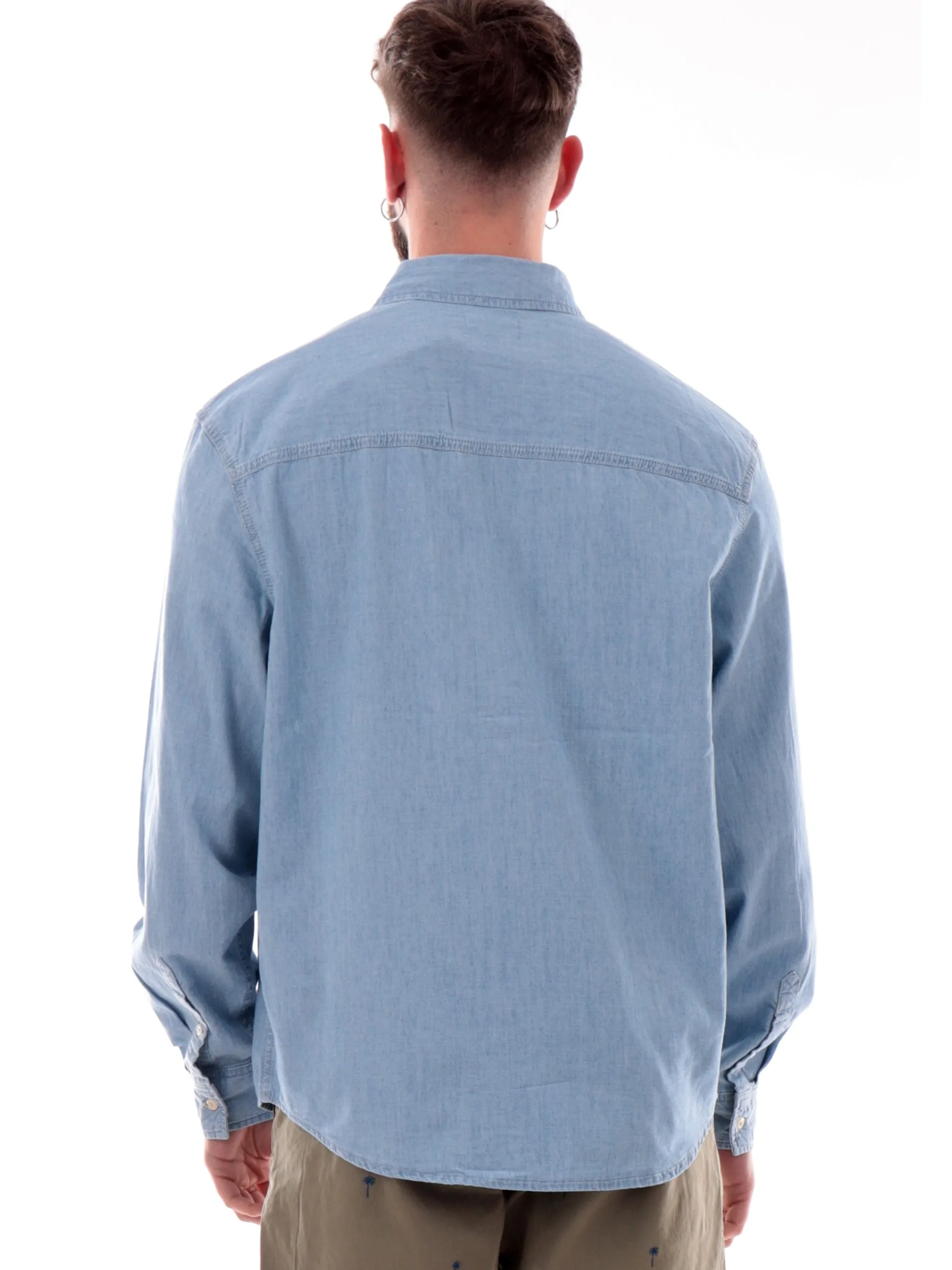 CALVIN KLEIN Camicie*Camicia jeans da uomo Easy Chambray J30J326559