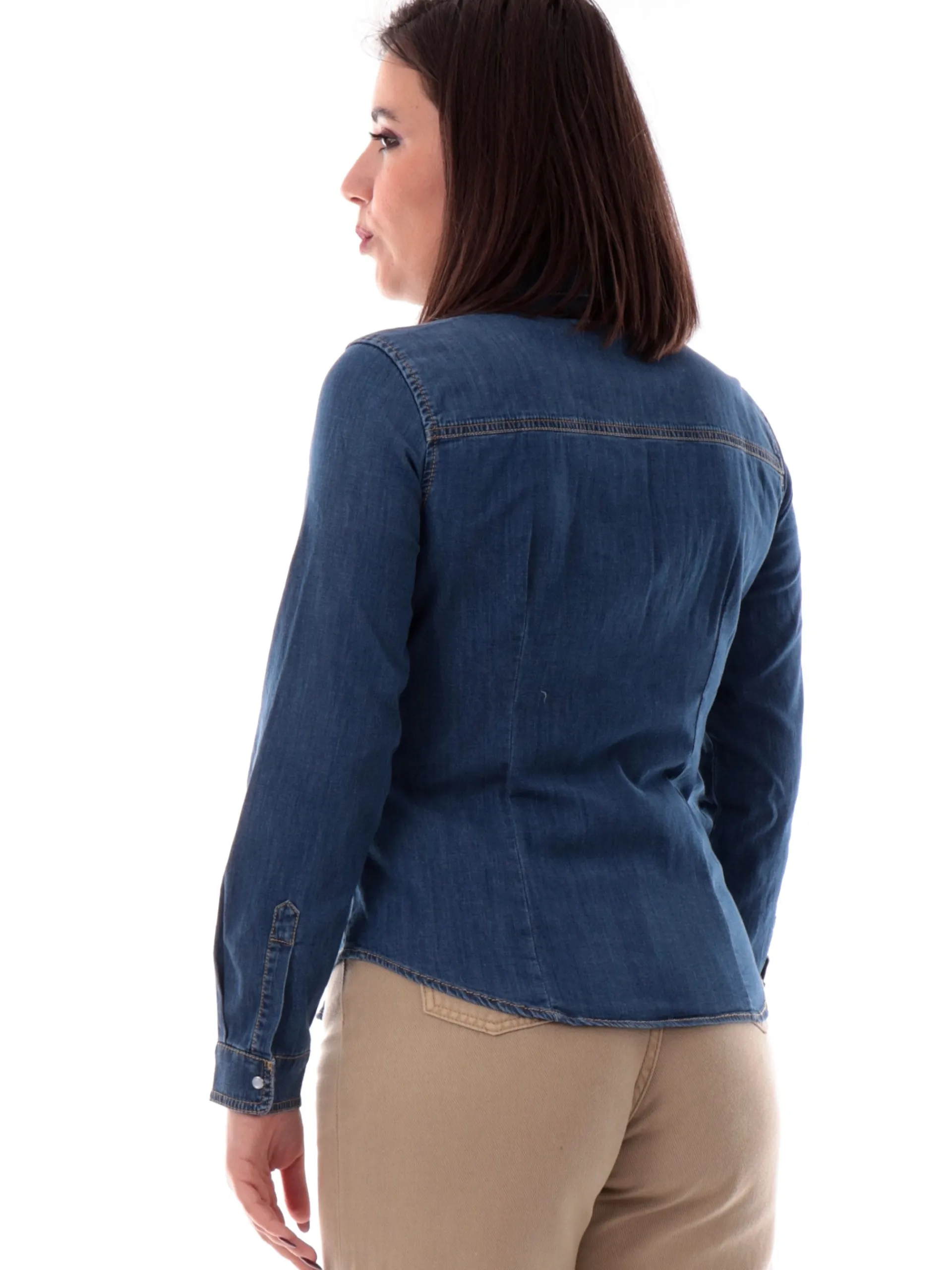 EMME MARELLA Top & Camicie*Camicia jeans da donna taschini frontali SEM
