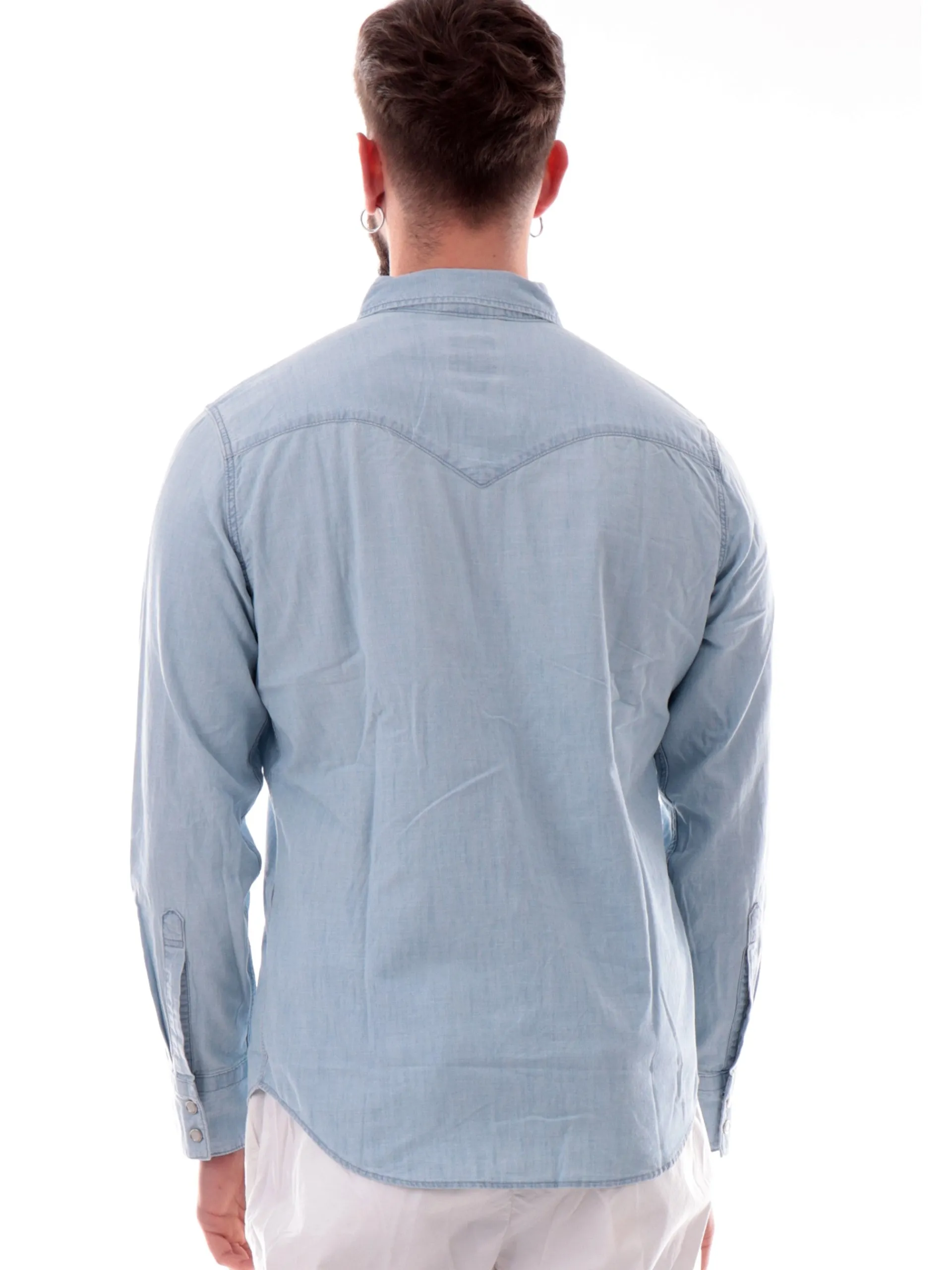 LEVIS Camicie*Camicia jeans blu chiaro da uomo Barstow Western 8574400