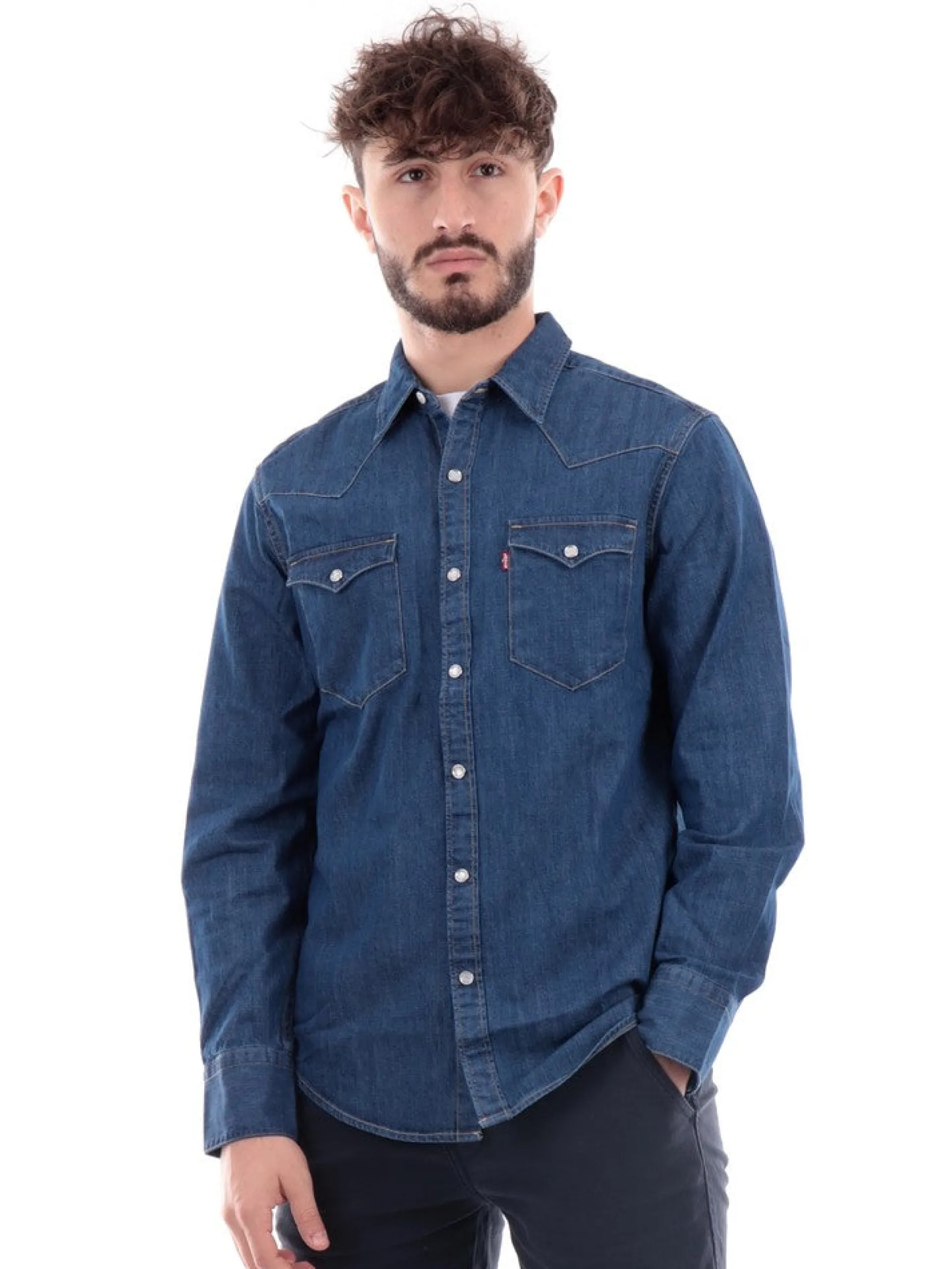 LEVIS Camicie*Camicia jeans da uomo Barstow Western 857440