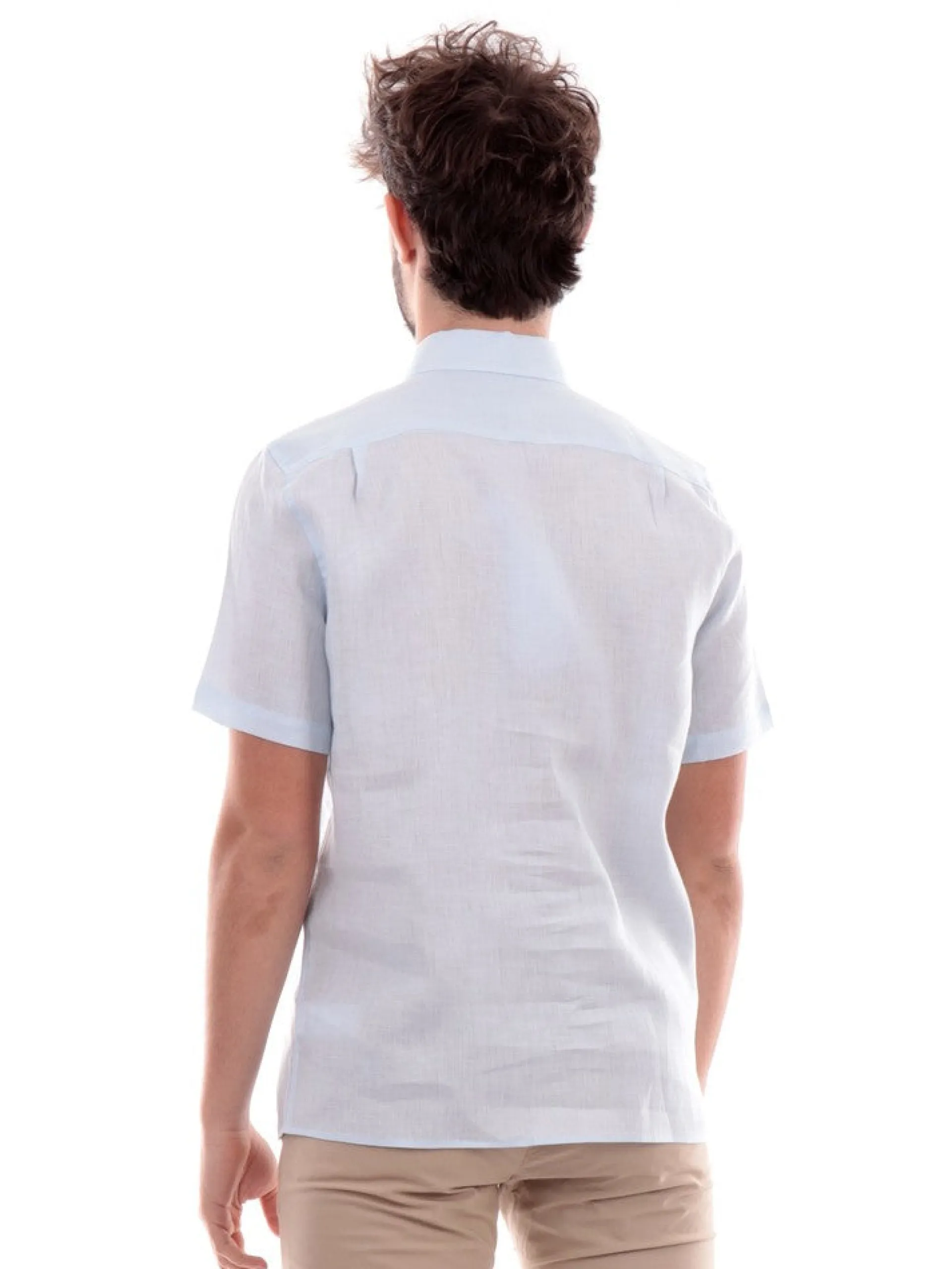 LACOSTE Camicie*Camicia celeste da uomo CH5699