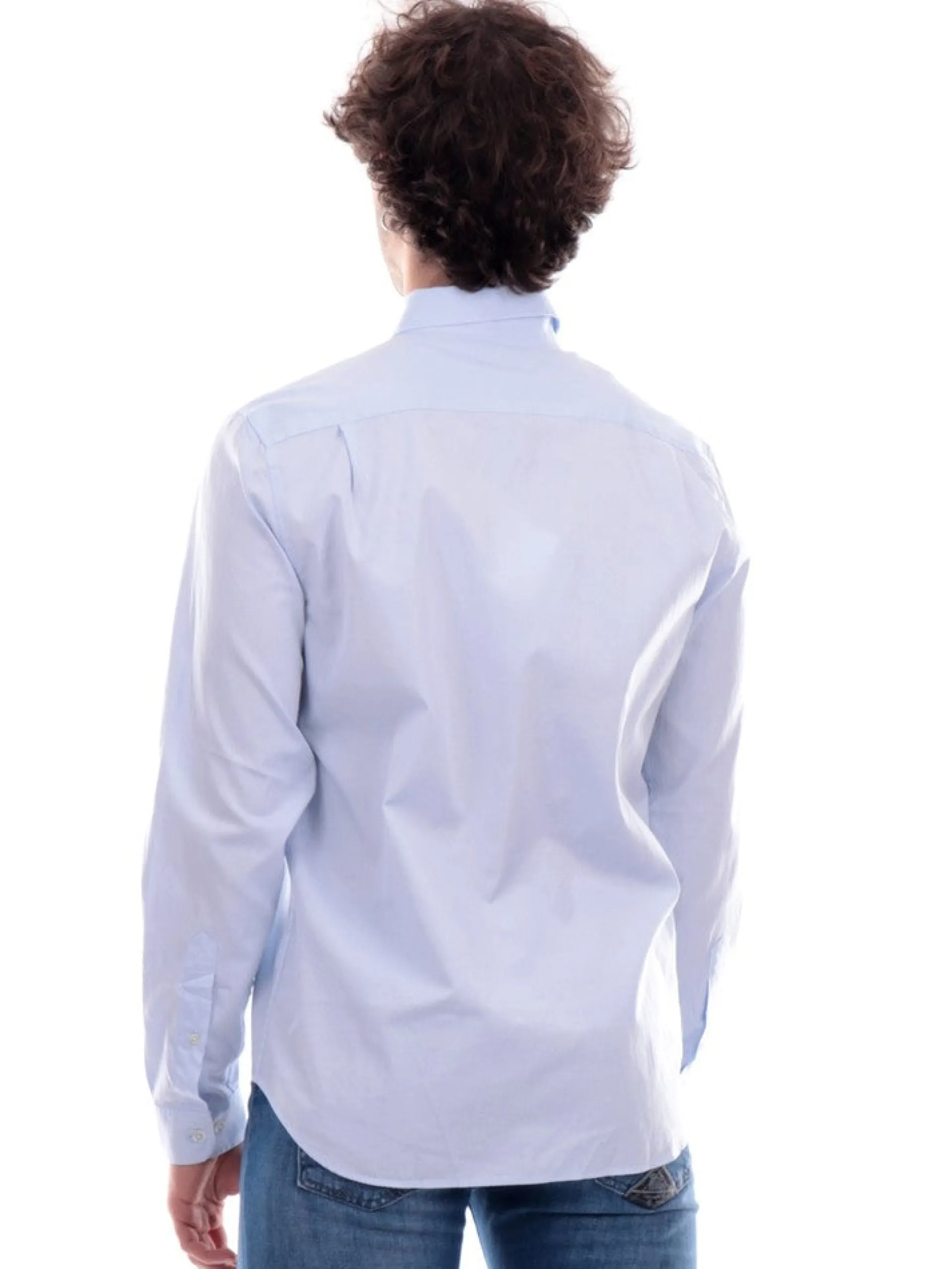 LACOSTE Camicie*Camicia celeste da Uomo CH2933