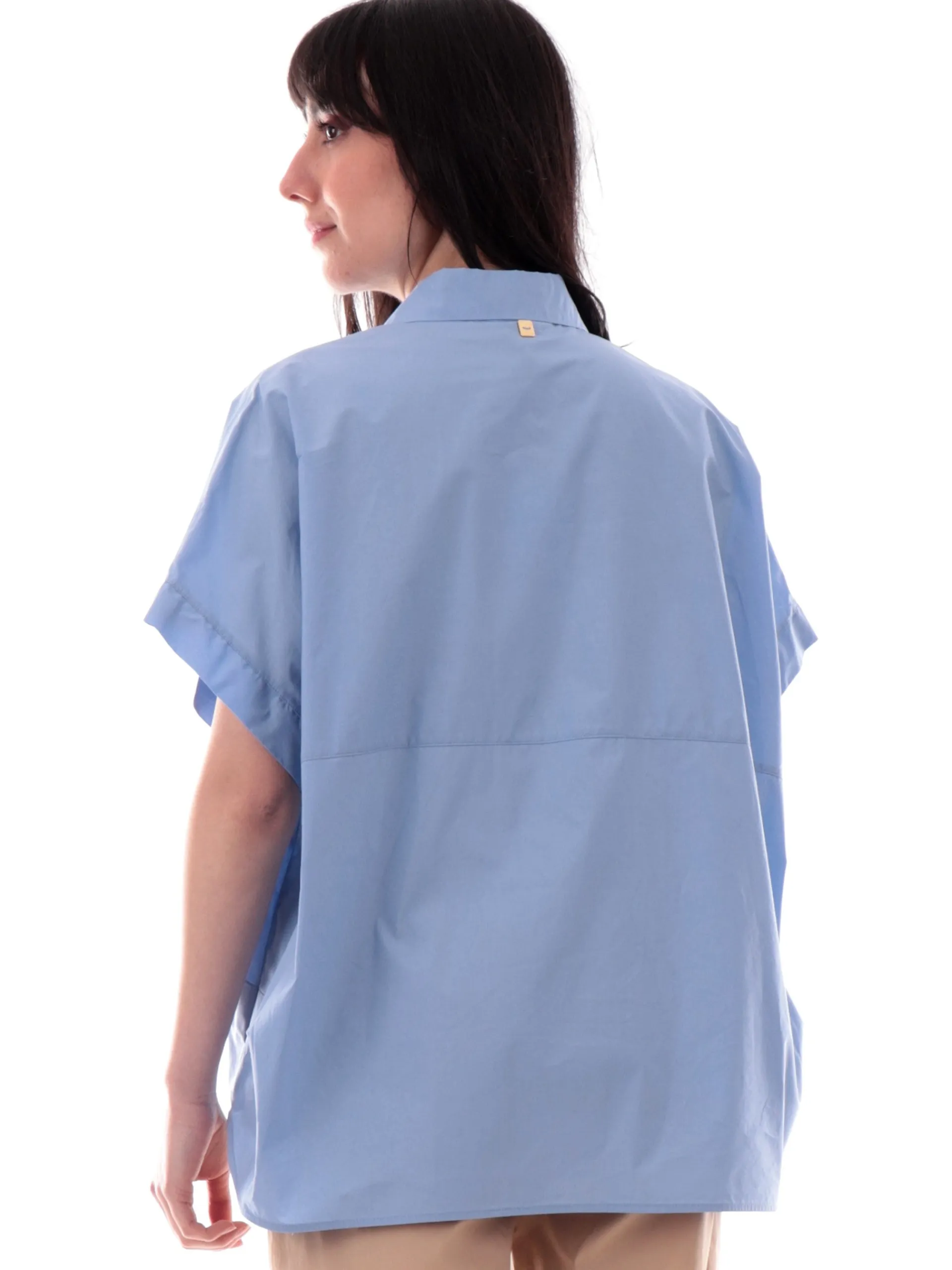 MANILA GRACE Top & Camicie*Camicia celeste da donna C067CUMA570