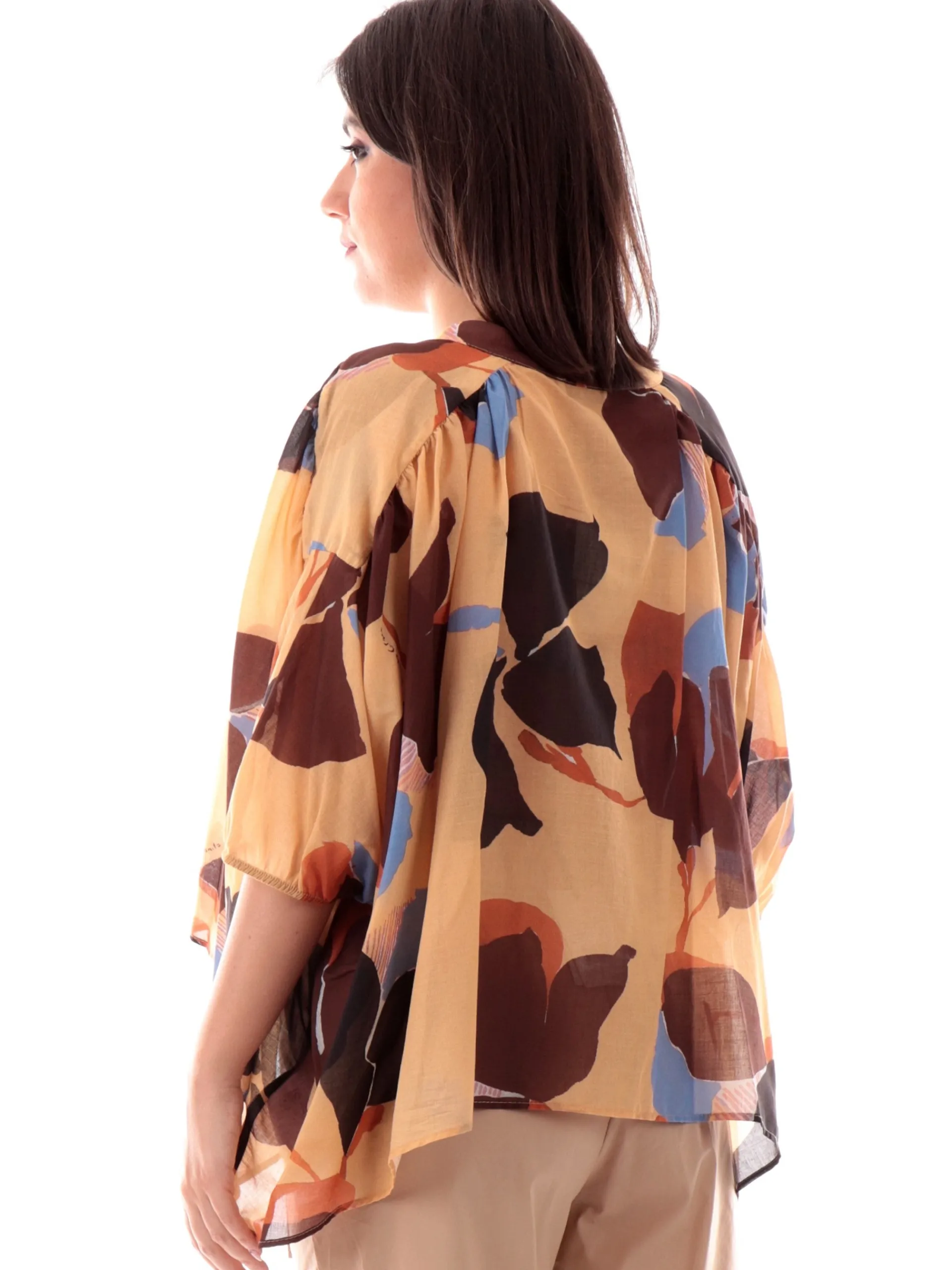 MANILA GRACE Top & Camicie*Camicia scollo a V da donna vestibilità morbida C130CSMA