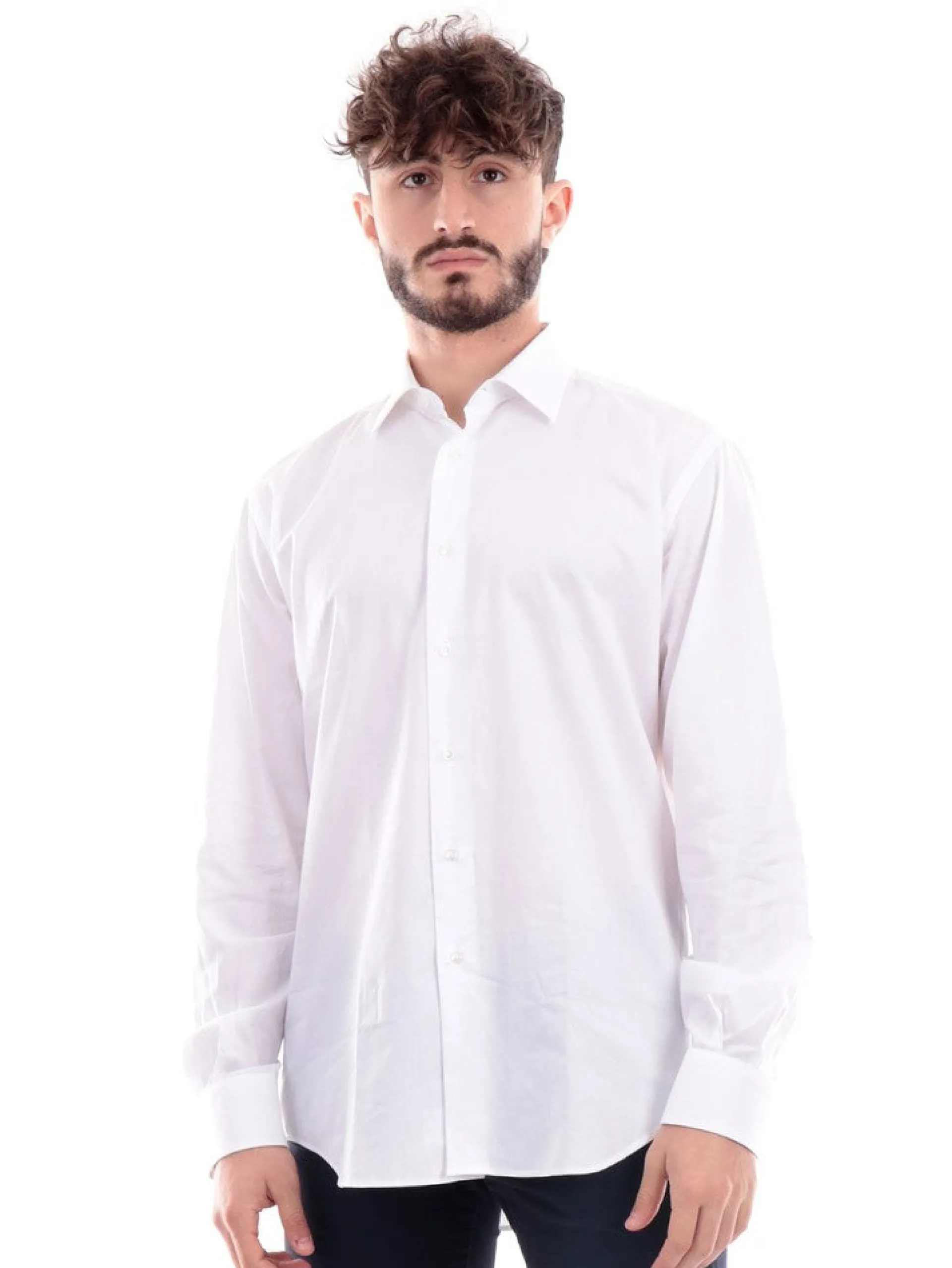 MARCUS Camicie*Camicia bianca da uomo Camicia Twill Regular Fit 028010TB86L