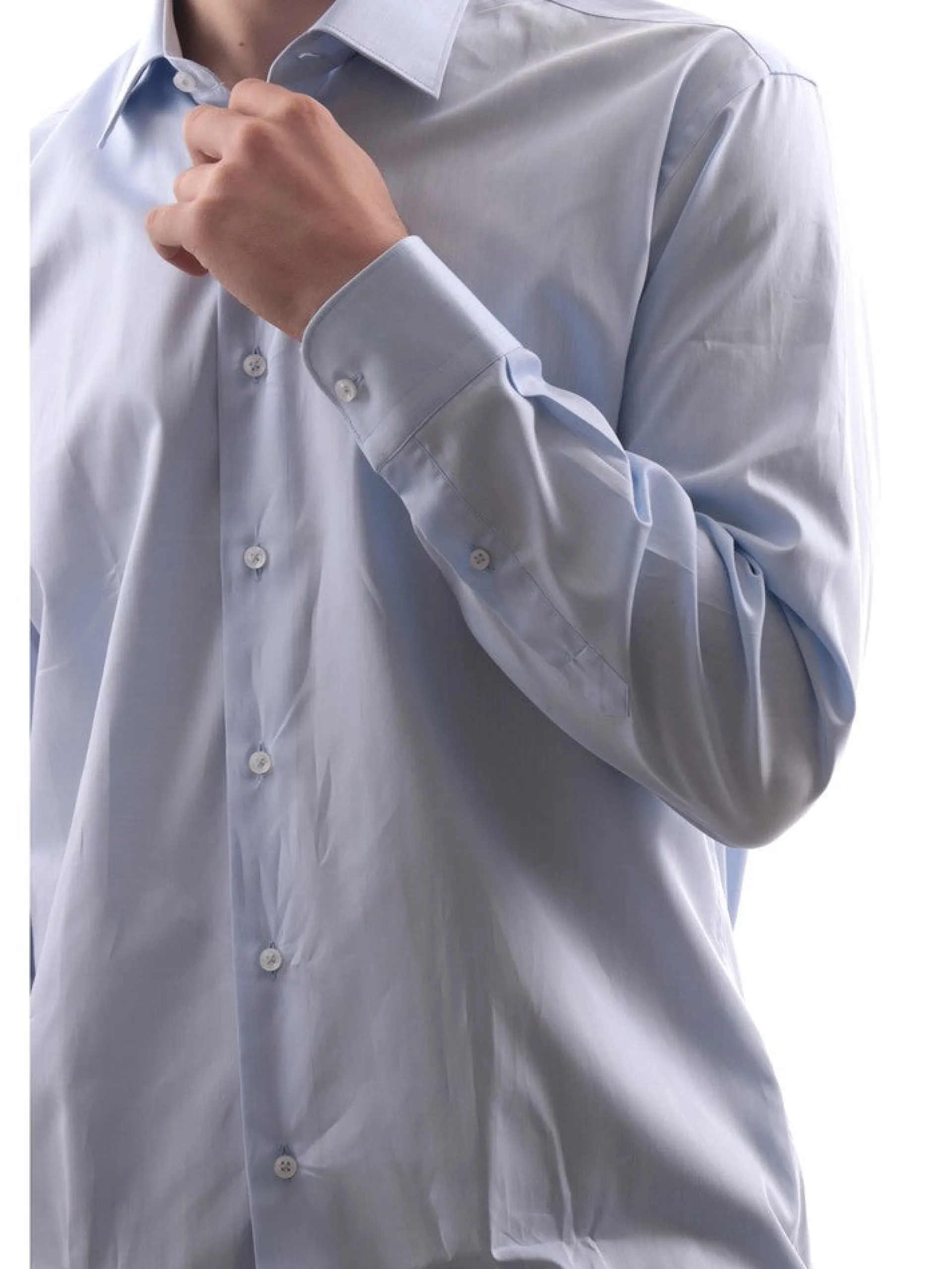 MARCUS Camicie*Camicia celeste da uomo Camicia Twill Regular Fit 028010TB86L