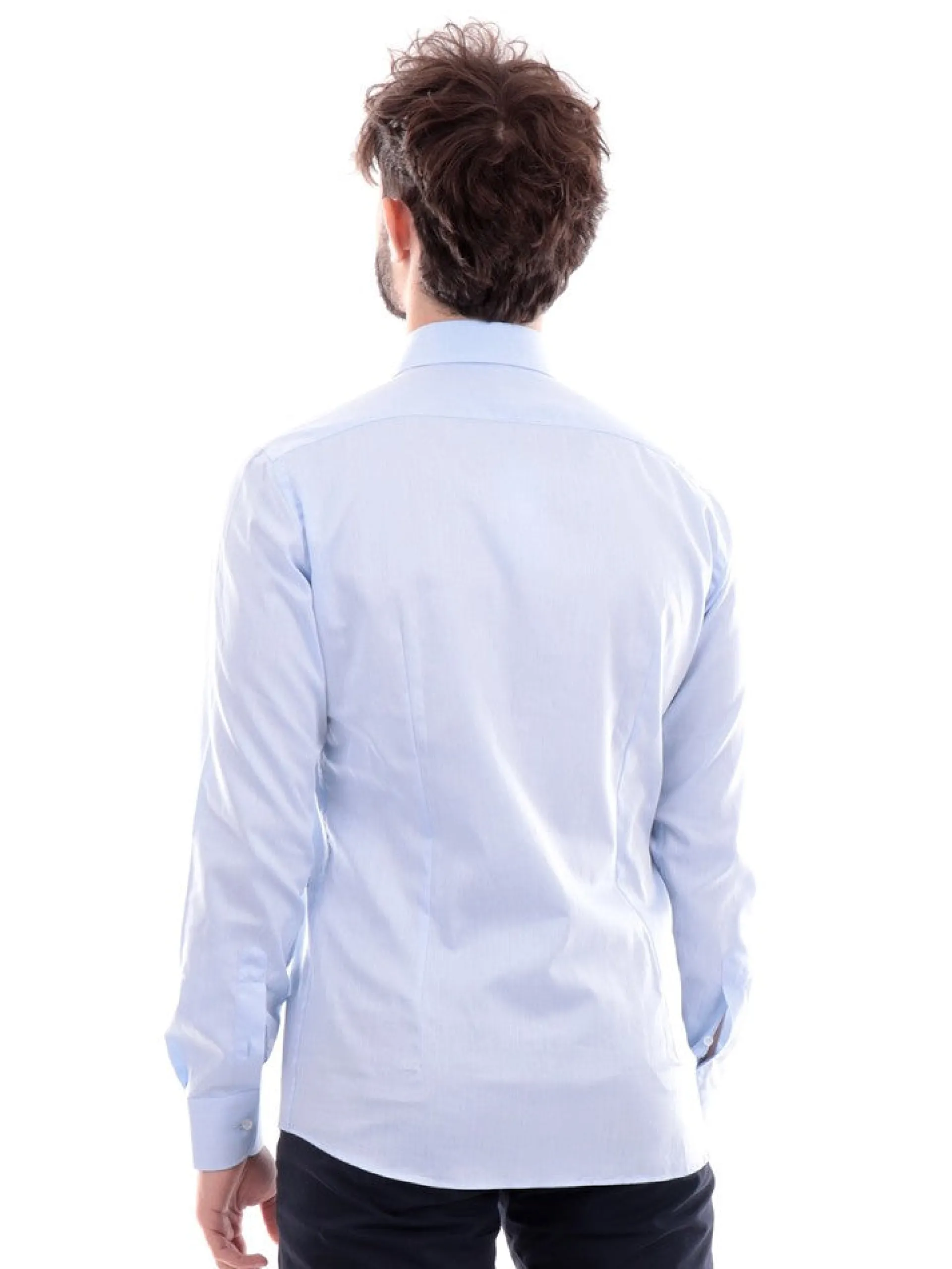 MARCUS Camicie*Camicia celeste da uomo Camicia Twill Modern Fit 028010TB84L