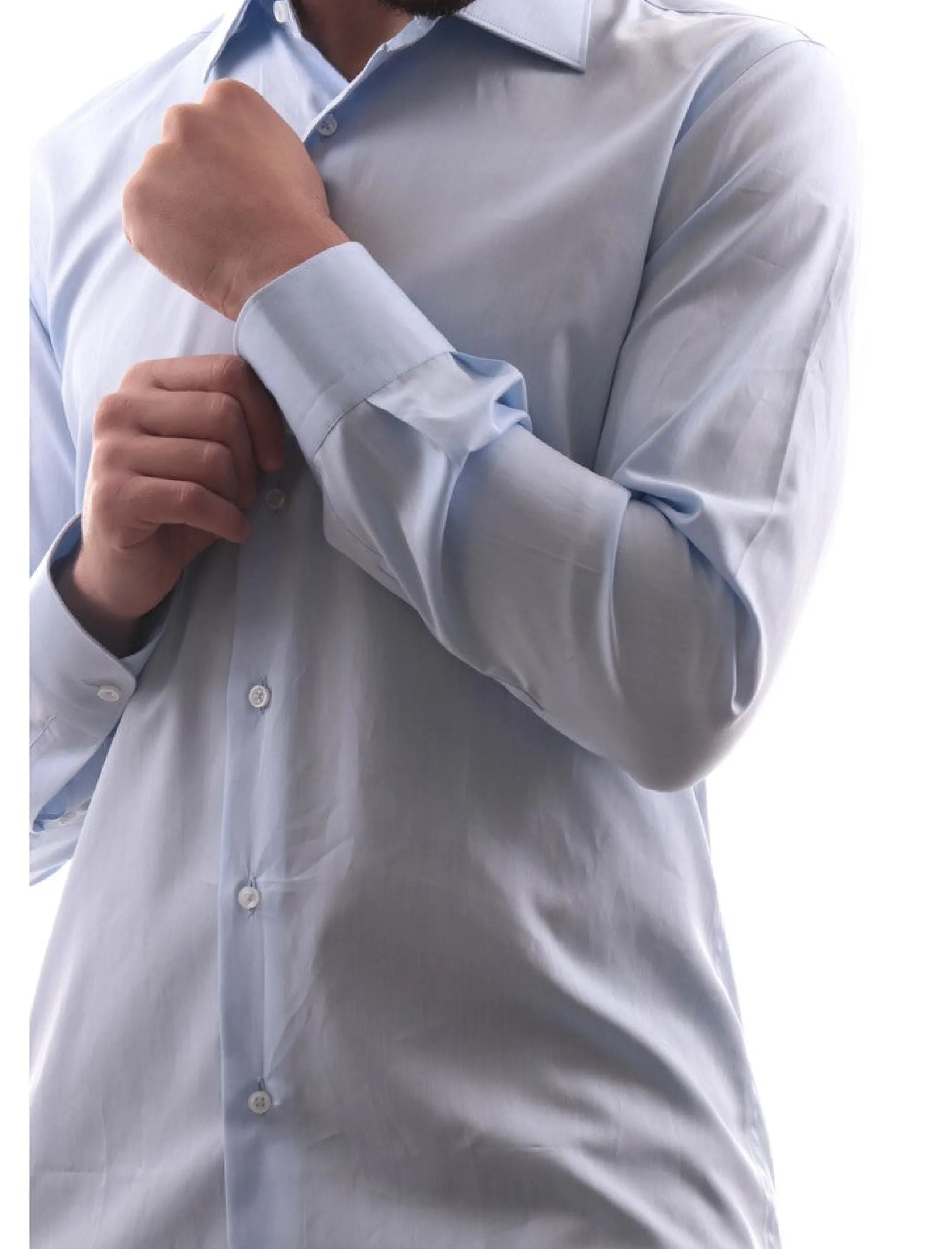 MARCUS Camicie*Camicia celeste da uomo Camicia Twill Modern Fit 028010TB84L