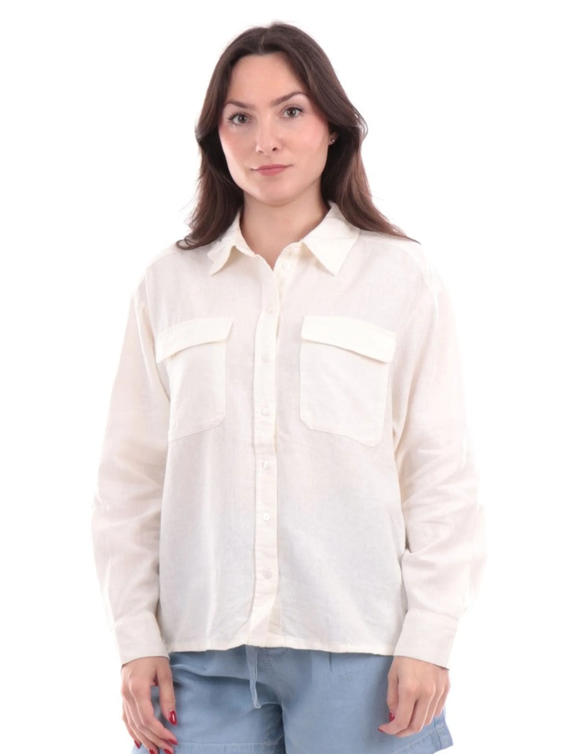 ONLY Top & Camicie*Camicia donna bianca di lino 15278795