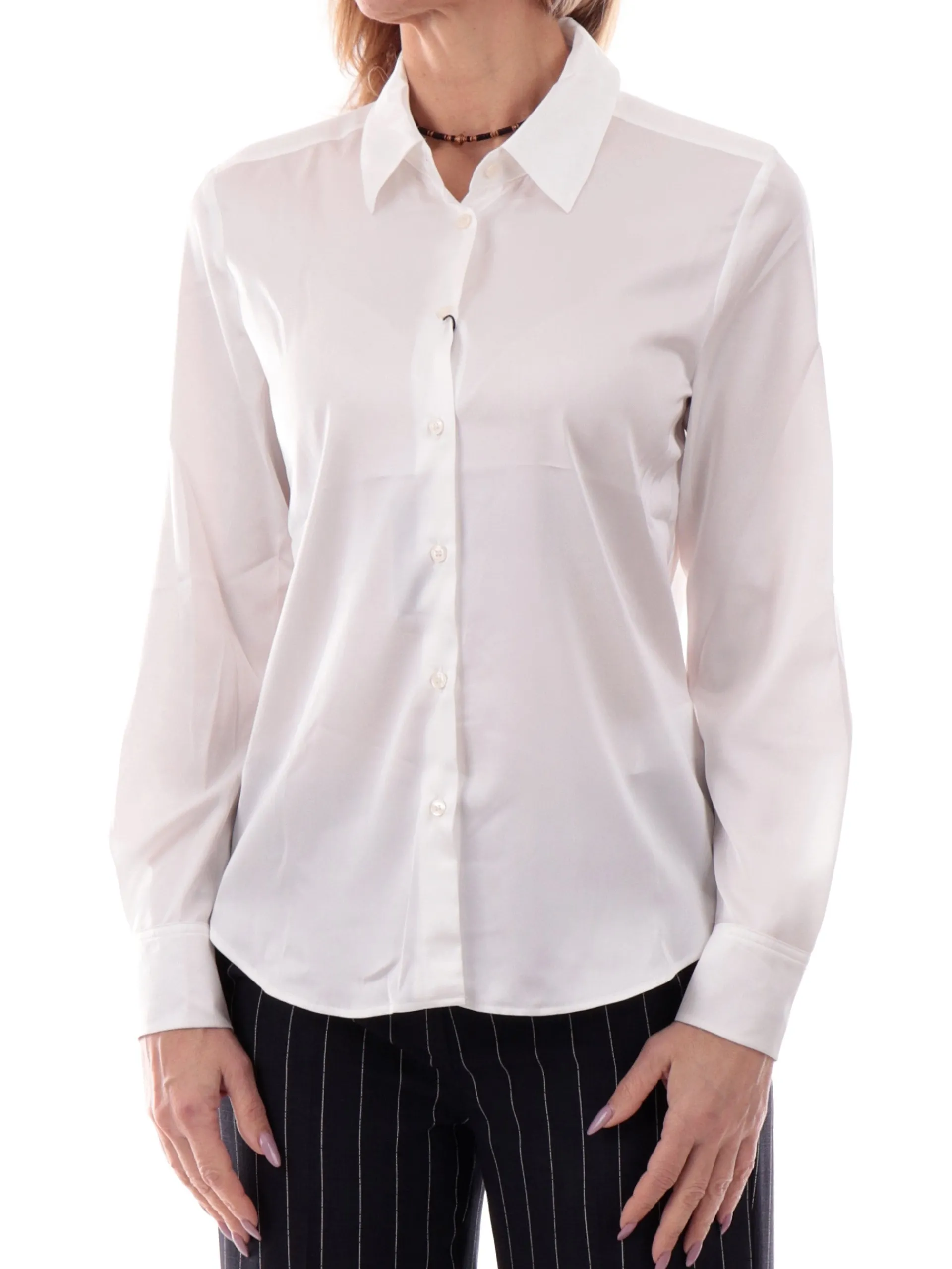 EMME MARELLA Top & Camicie*Camicia raso bianca da donna Satin SONETTO