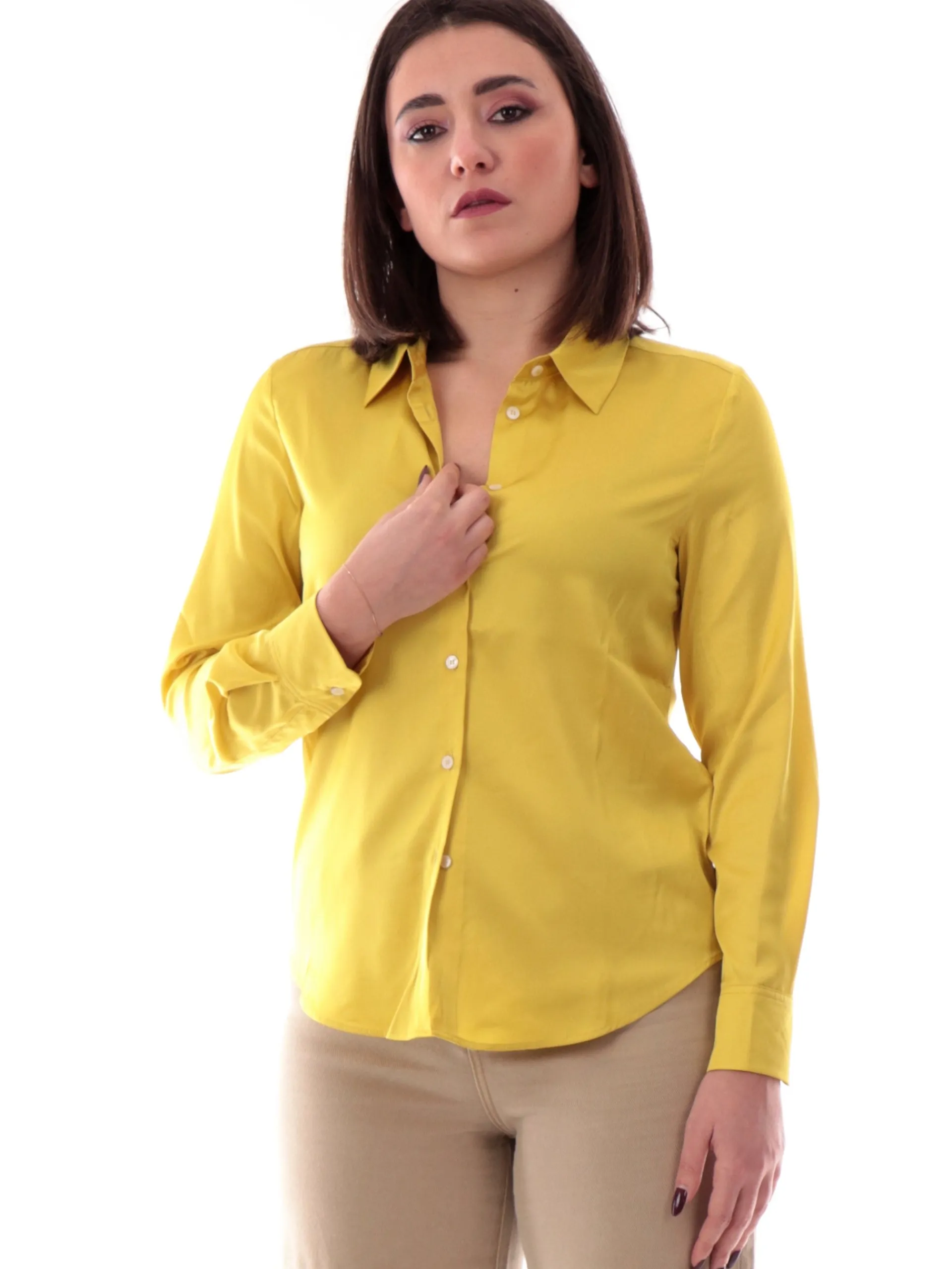 EMME MARELLA Top & Camicie*Camicia raso gialla da donna Satin SONETTO