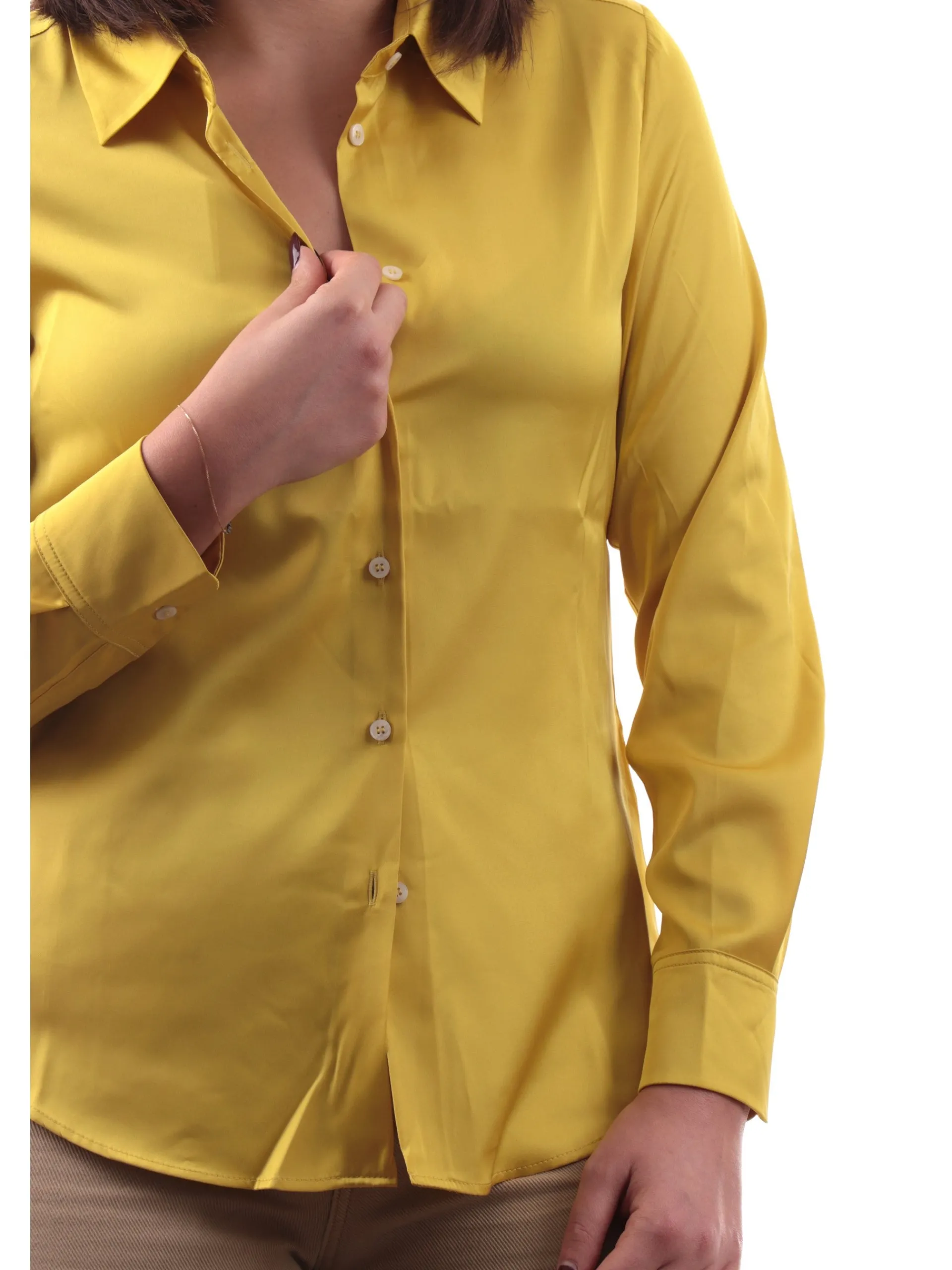 EMME MARELLA Top & Camicie*Camicia raso gialla da donna Satin SONETTO
