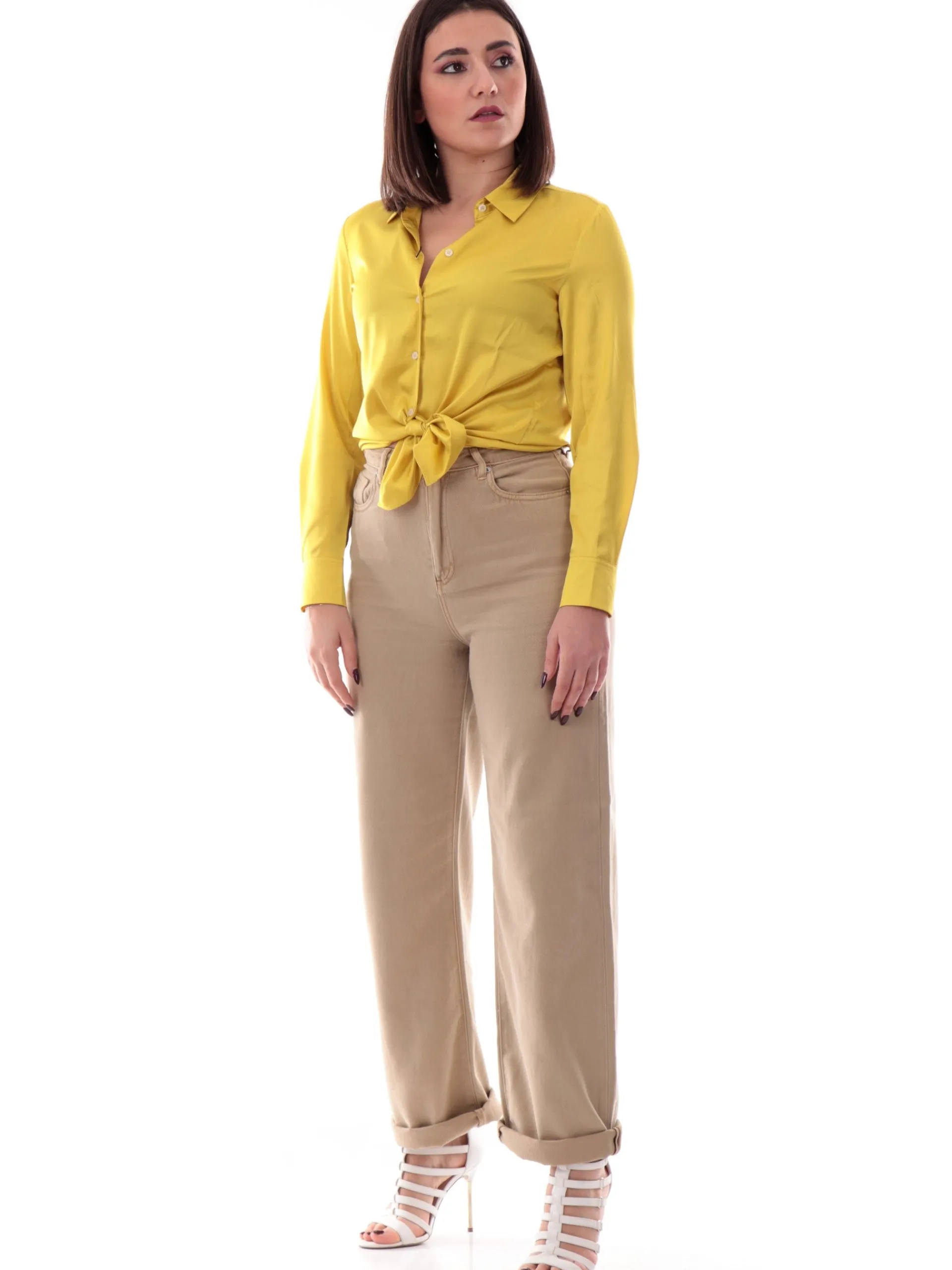EMME MARELLA Top & Camicie*Camicia raso gialla da donna Satin SONETTO