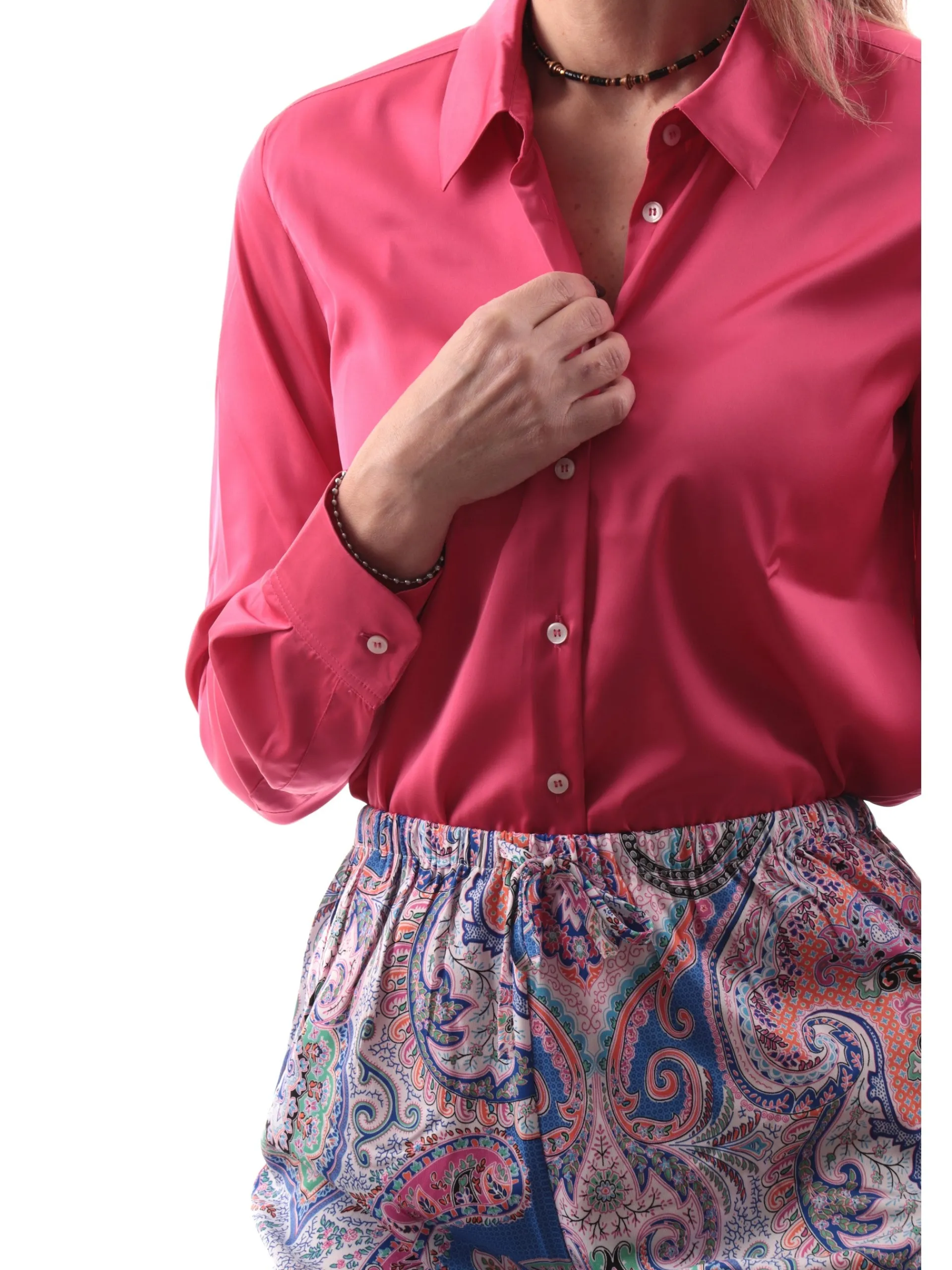 EMME MARELLA Top & Camicie*Camicia raso fucsia da donna Satin SONETTO
