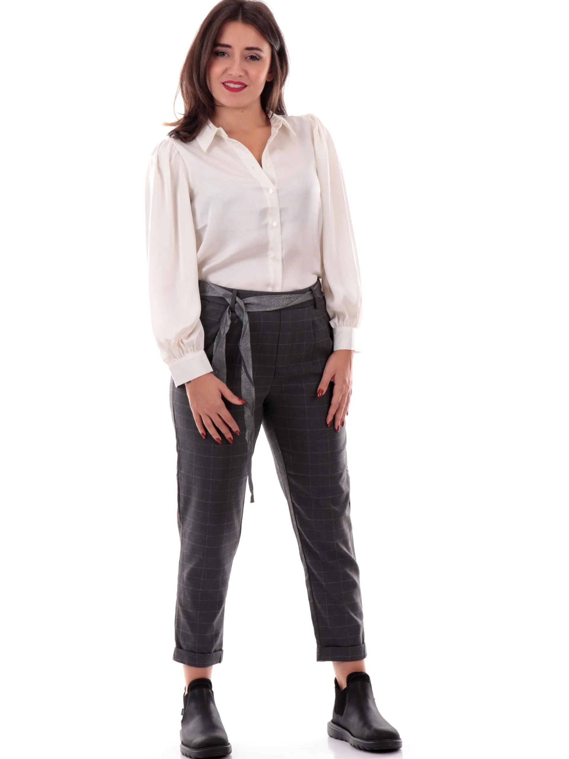 ONLY Top & Camicie*Camicia raso bianca da donna Puff 15236938