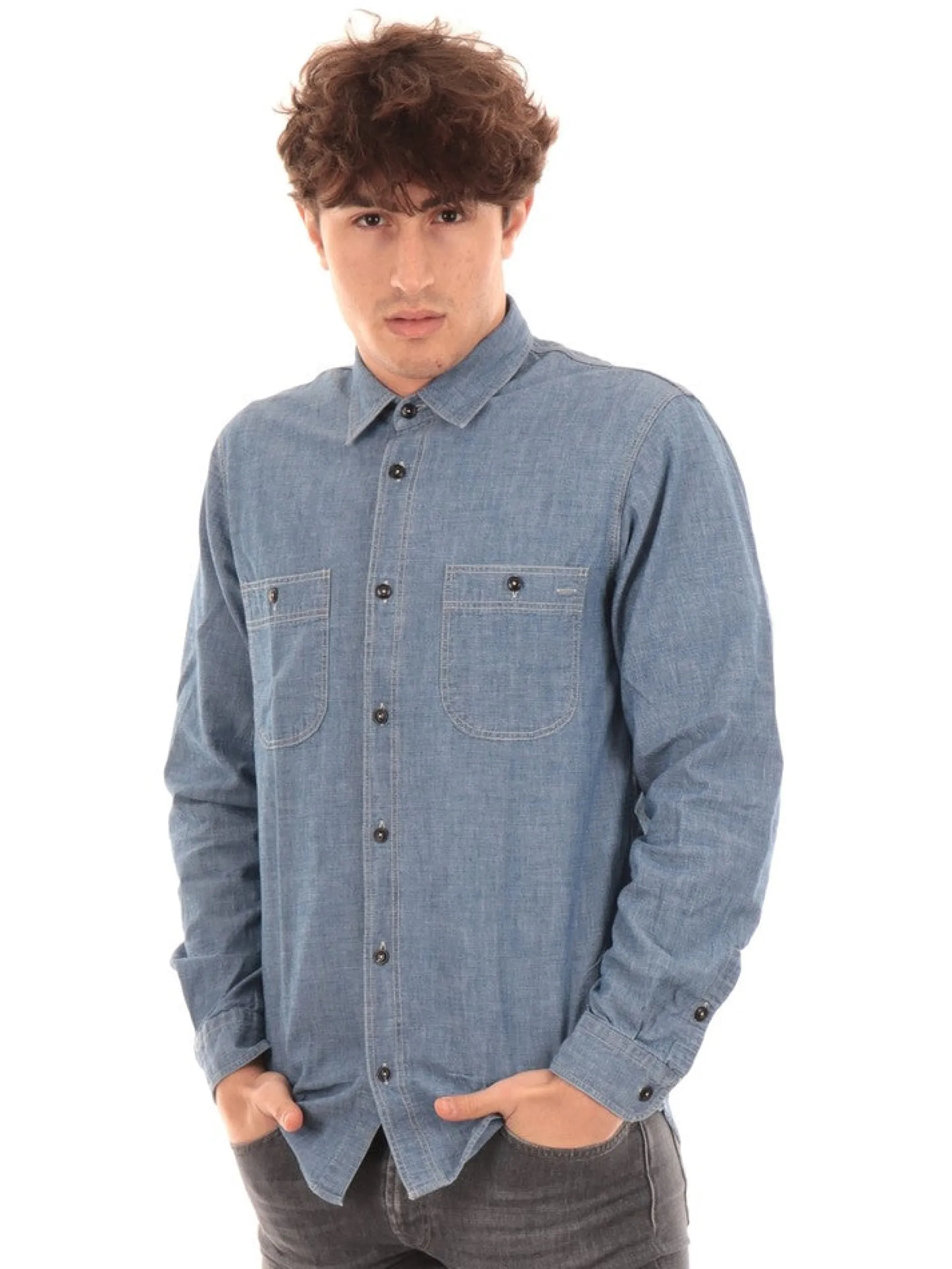 ROYROGERS Camicie*Camicia ROY ROGER'S Blu da Uomo