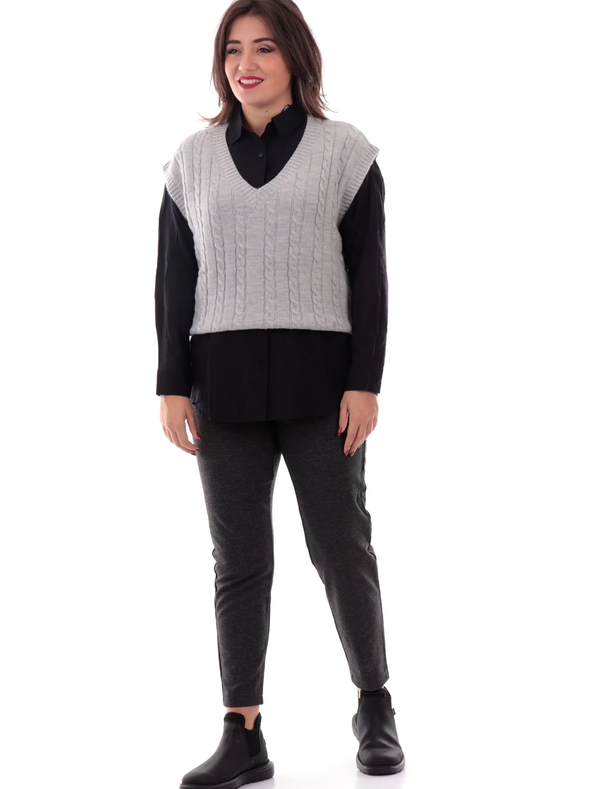 TIFFOSI Top & Camicie*Camicia nera da donna maniche lunghe Rita 5 10057345