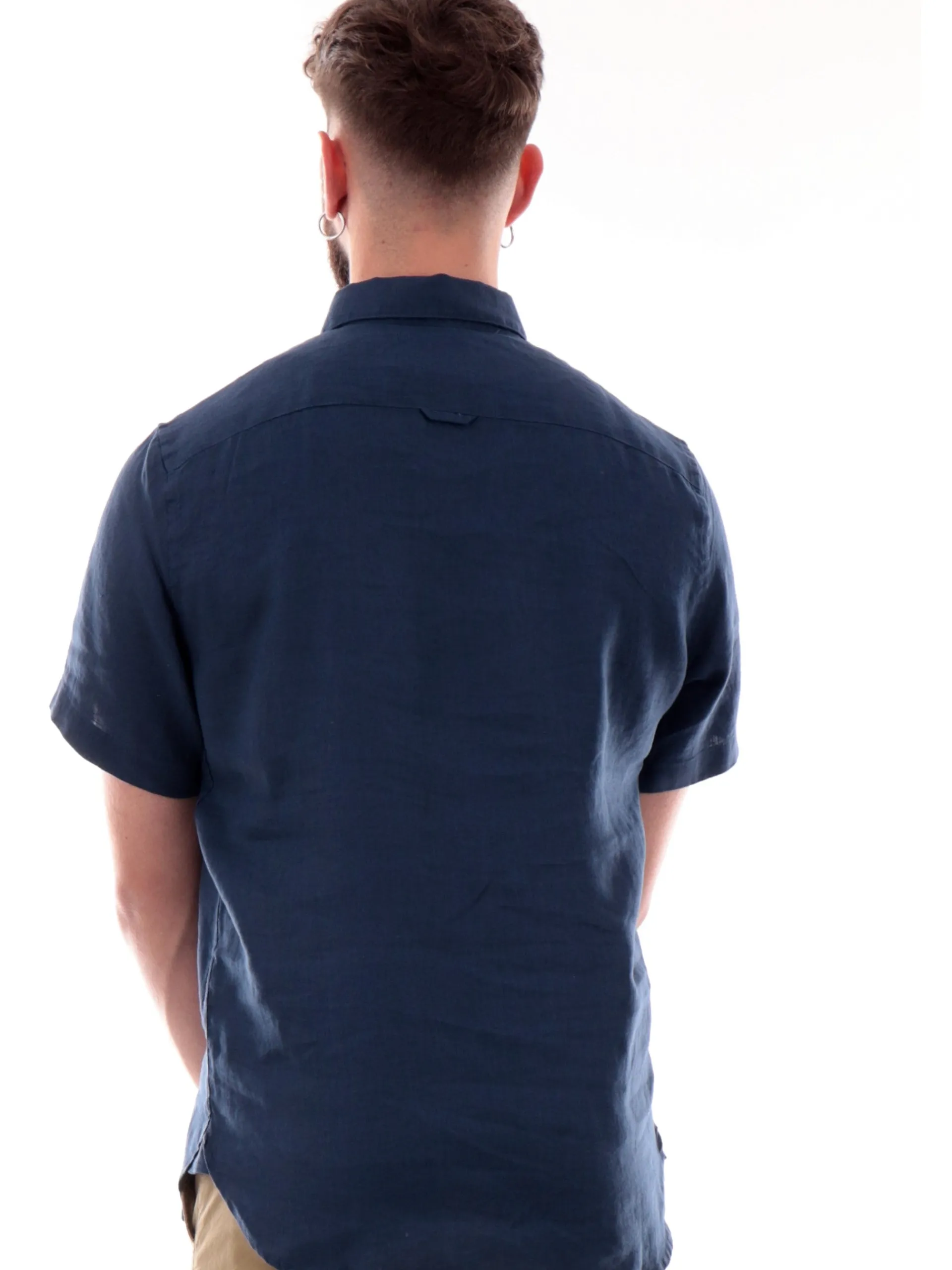 TIMBERLAND Camicie*Camicia blu da uomo maniche corte TB0A2DCC2881