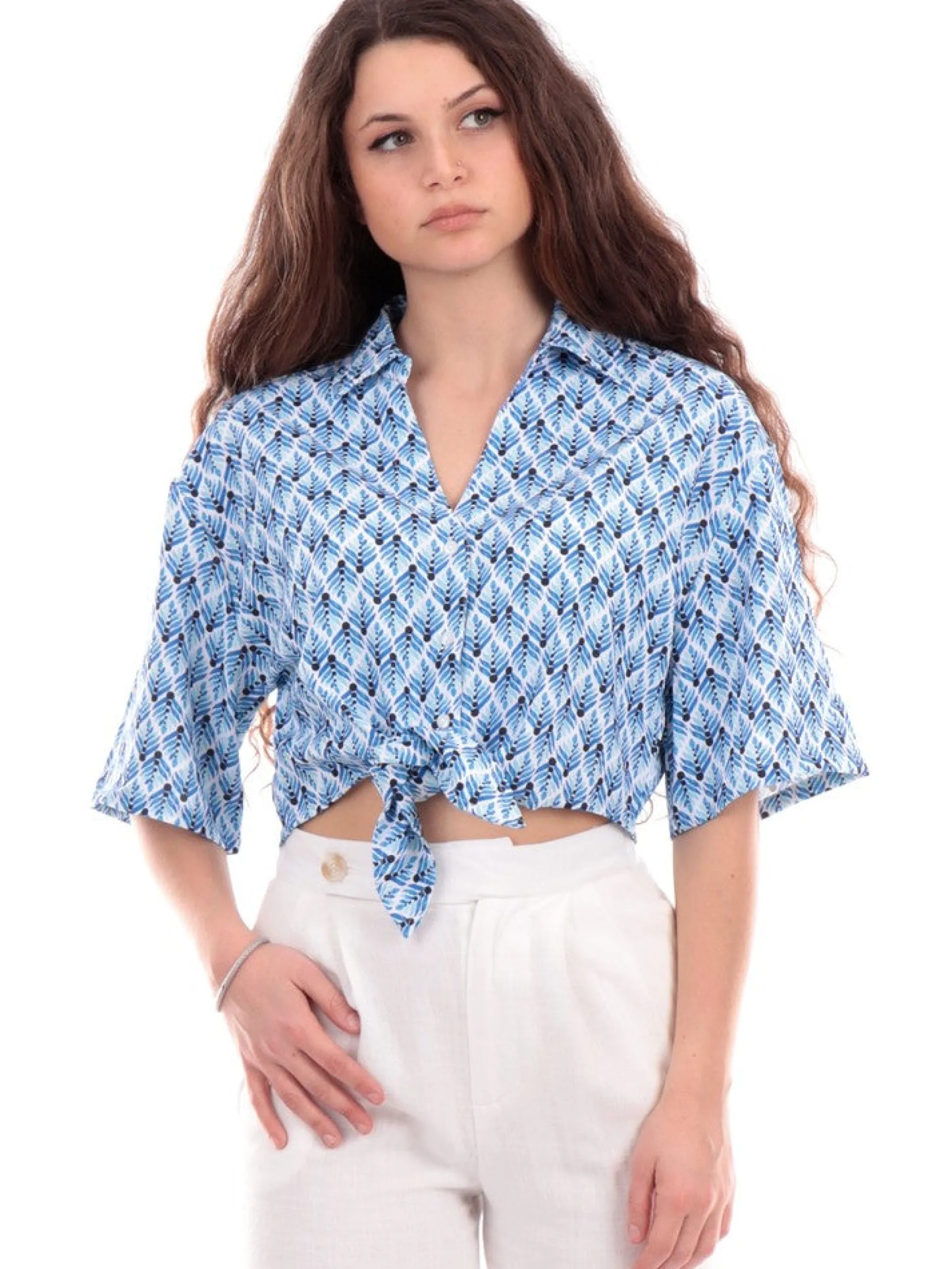 TIFFOSI Top & Camicie*Camicia top azzurra da donna 10054835