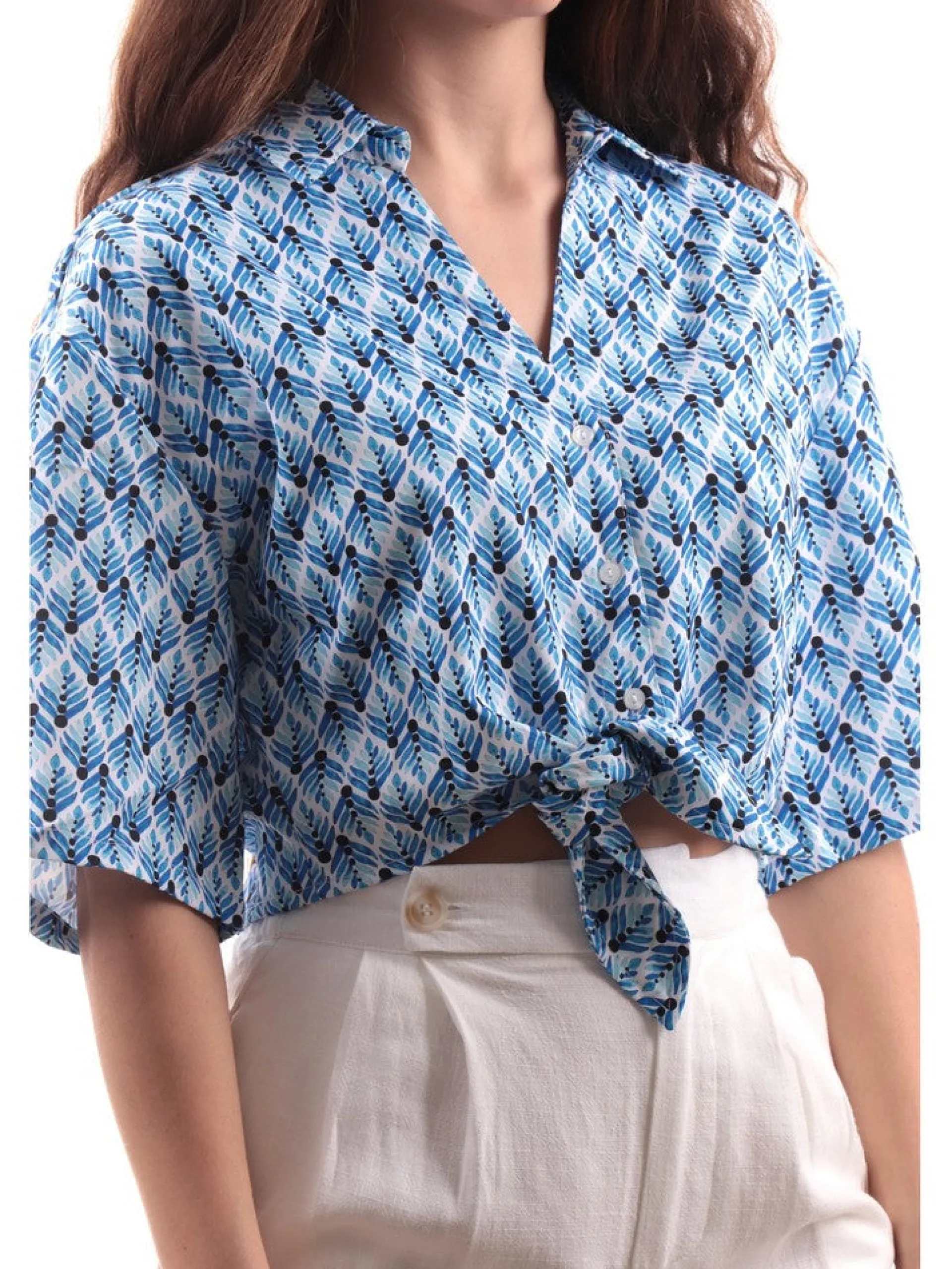 TIFFOSI Top & Camicie*Camicia top azzurra da donna 10054835