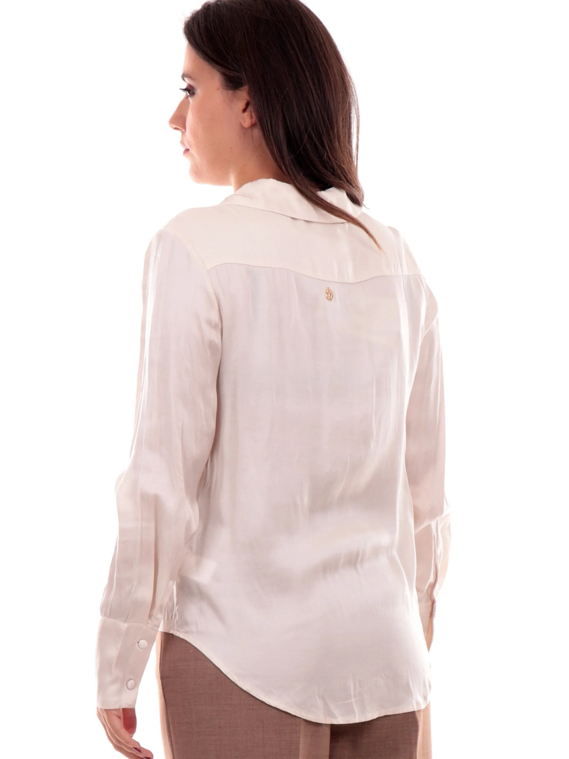 YES ZEE Top & Camicie*Camicia beige da Donna in raso C007CQ000