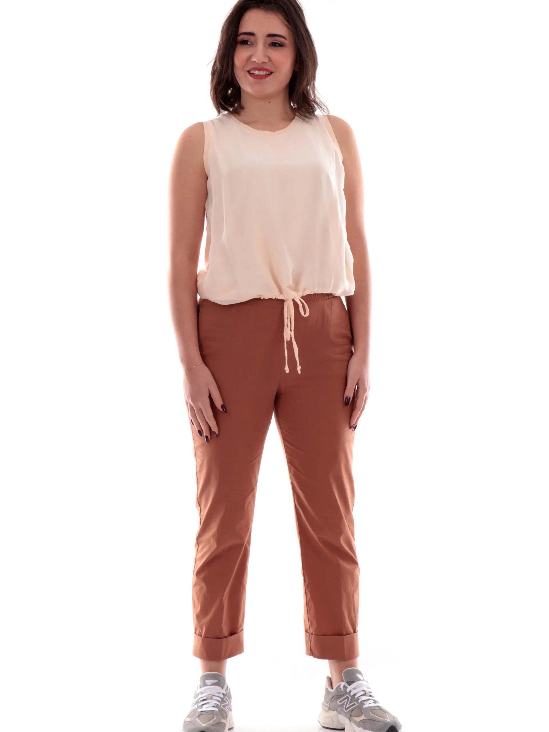 DEHA Maglie*Canotta Arancione da donna con coulisse D2217137303