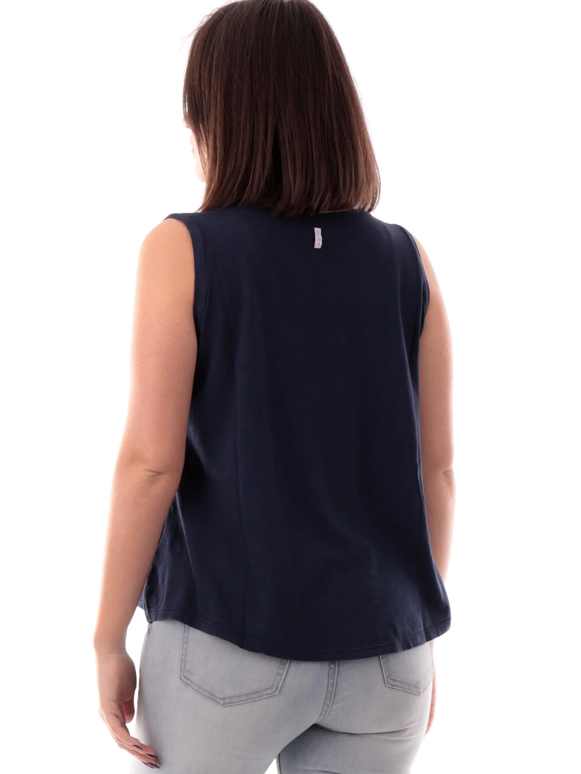 DEHA Maglie*Canotta Blu da donna Scollo a V svasata A0063025515