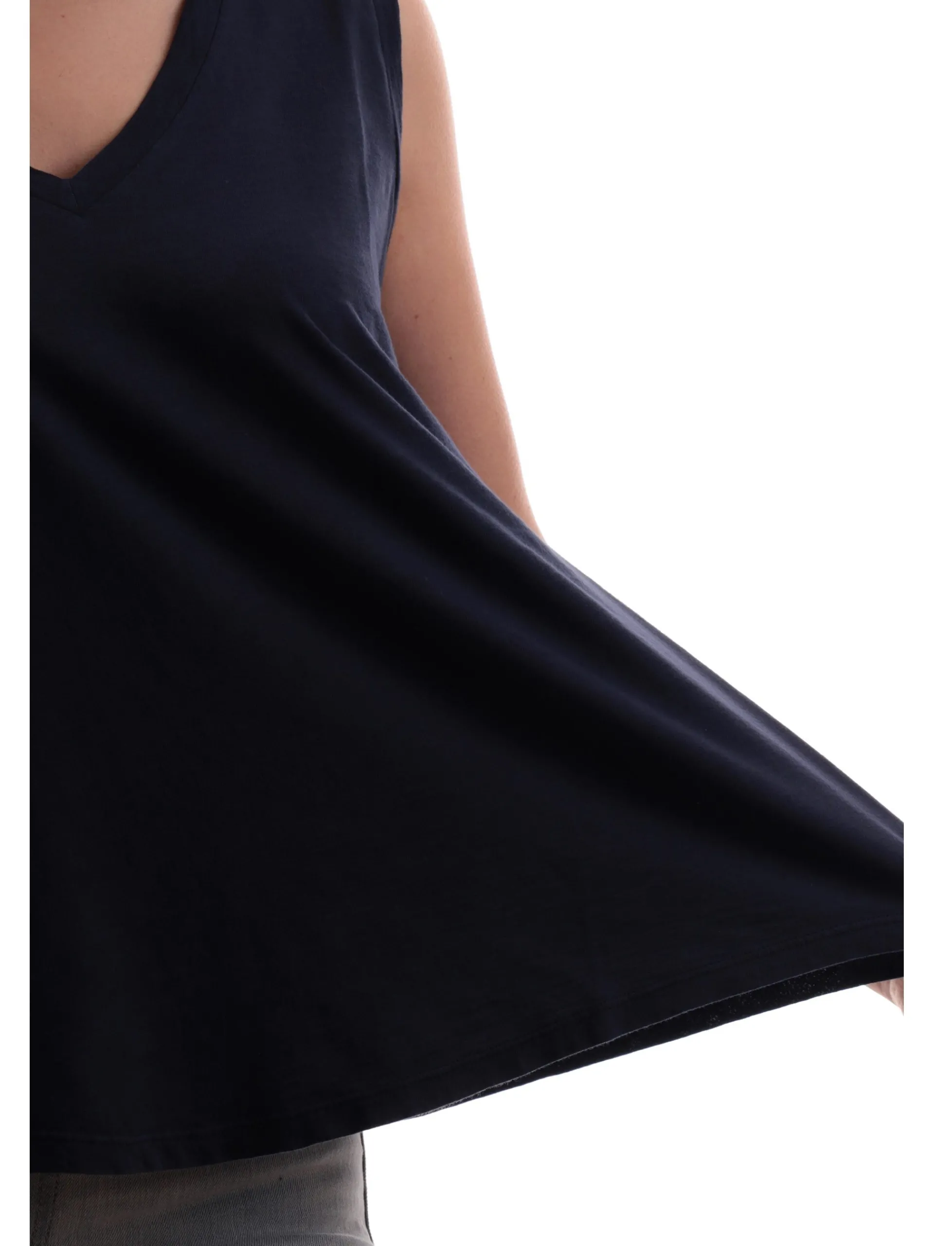 DEHA Maglie*Canotta Blu da donna Scollo a V svasata A0063025515