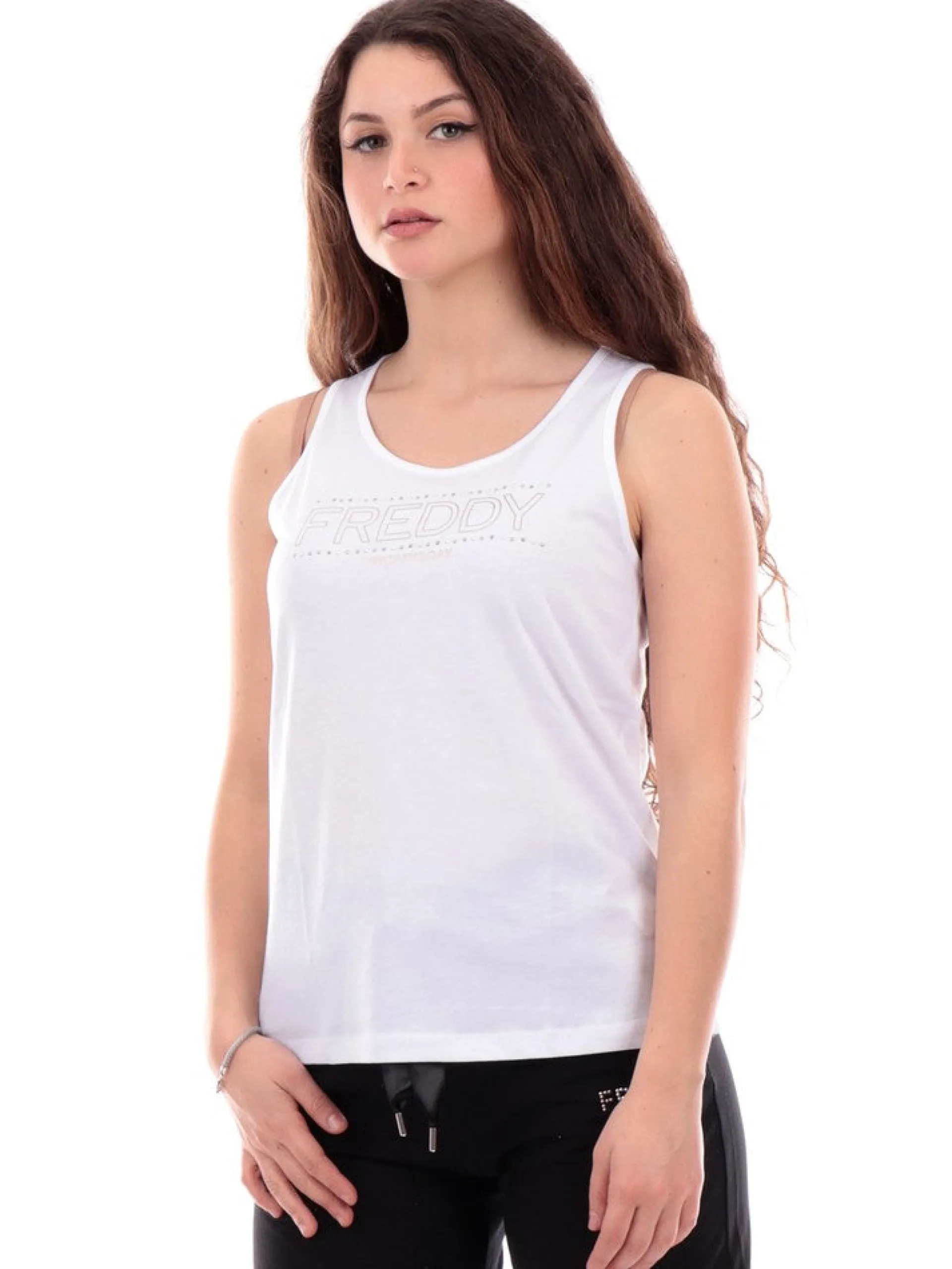 FREDDY Maglie*Canotta bianca da donna S4WCXK1