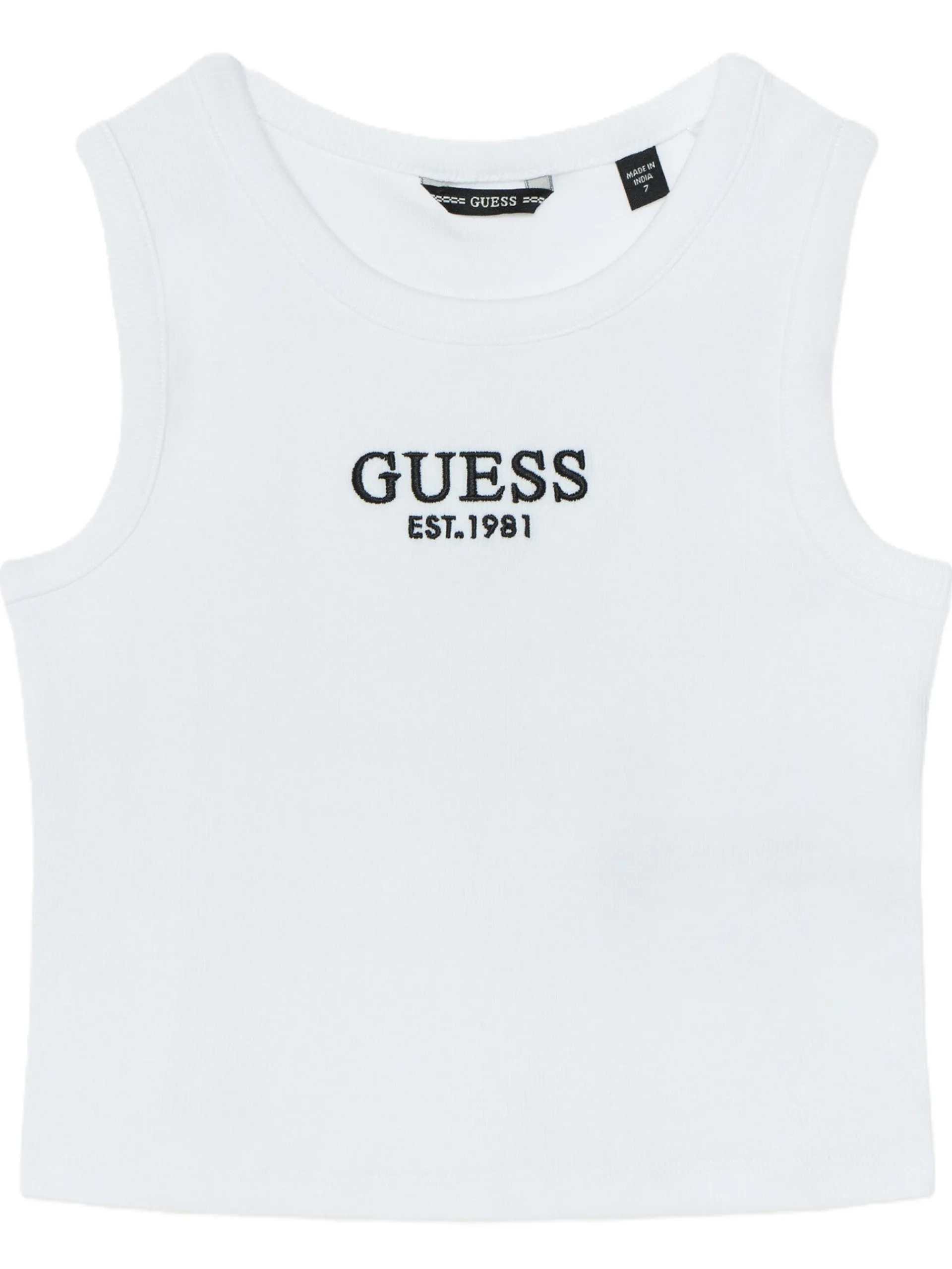 GUESS T-Shirt*Canotta bianca da bambina con ricamo J4YI16KBZP4