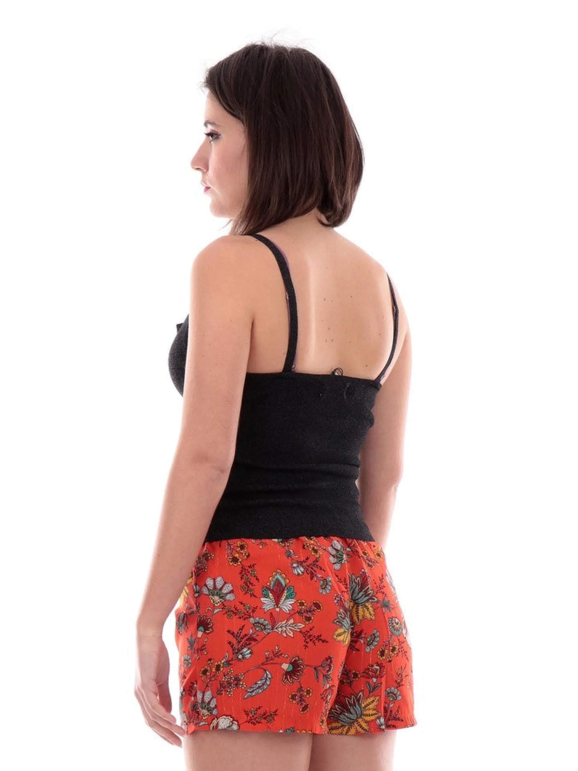 MOLLYBRACKEN Maglie*Canotta Molly bracken Nera lurex da donna