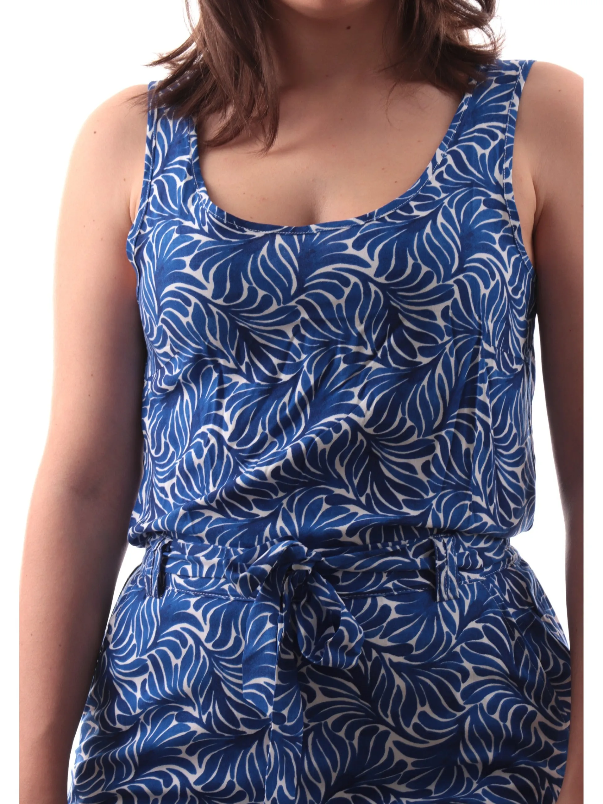ONLY Maglie*Canotta bianca e blu donna fantasia 15222169PLCBLUE