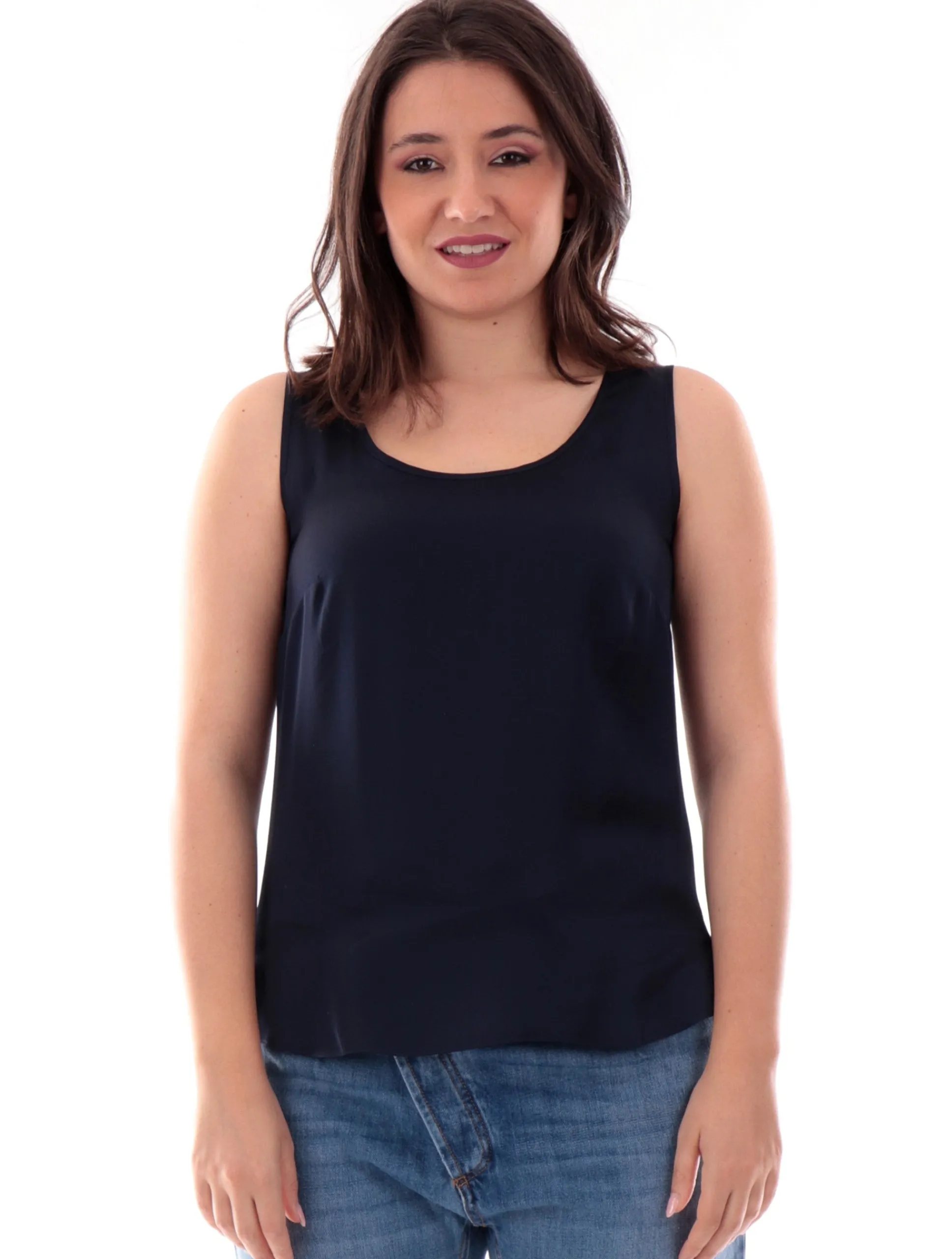 ANIS Maglie*Canotta raso blu da donna 251C1048 304