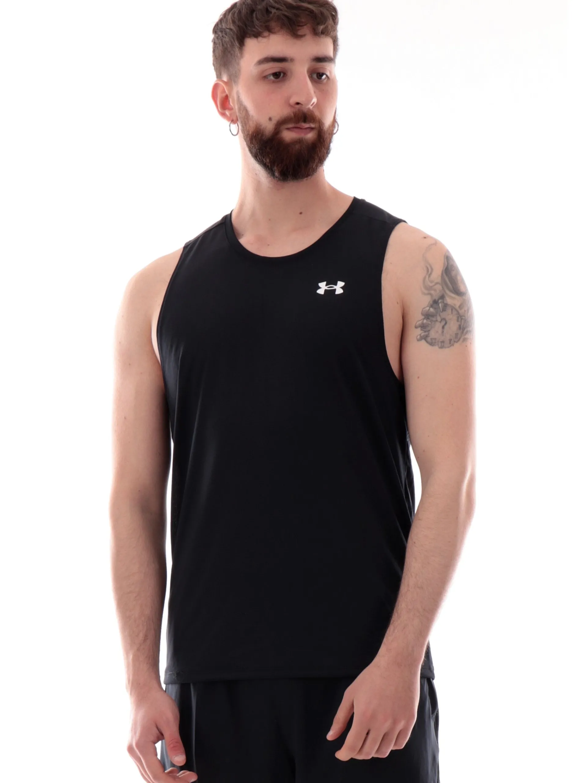 UNDER ARMOUR Maglie*Canotta nera da uomo Tech Tank 13827950