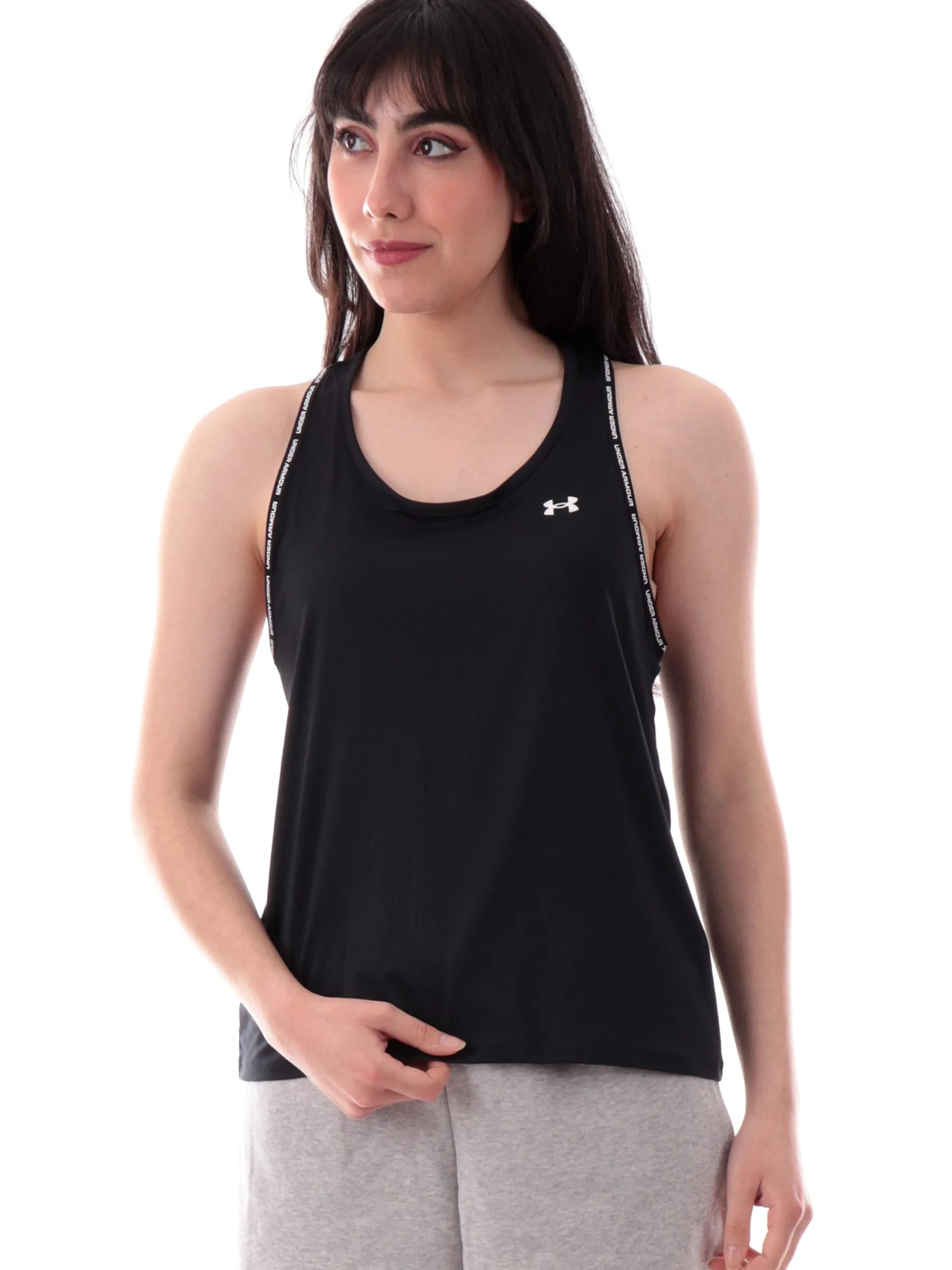 UNDER ARMOUR Maglie*Canotta tecnica nera da donna Knockout Tank 13898510