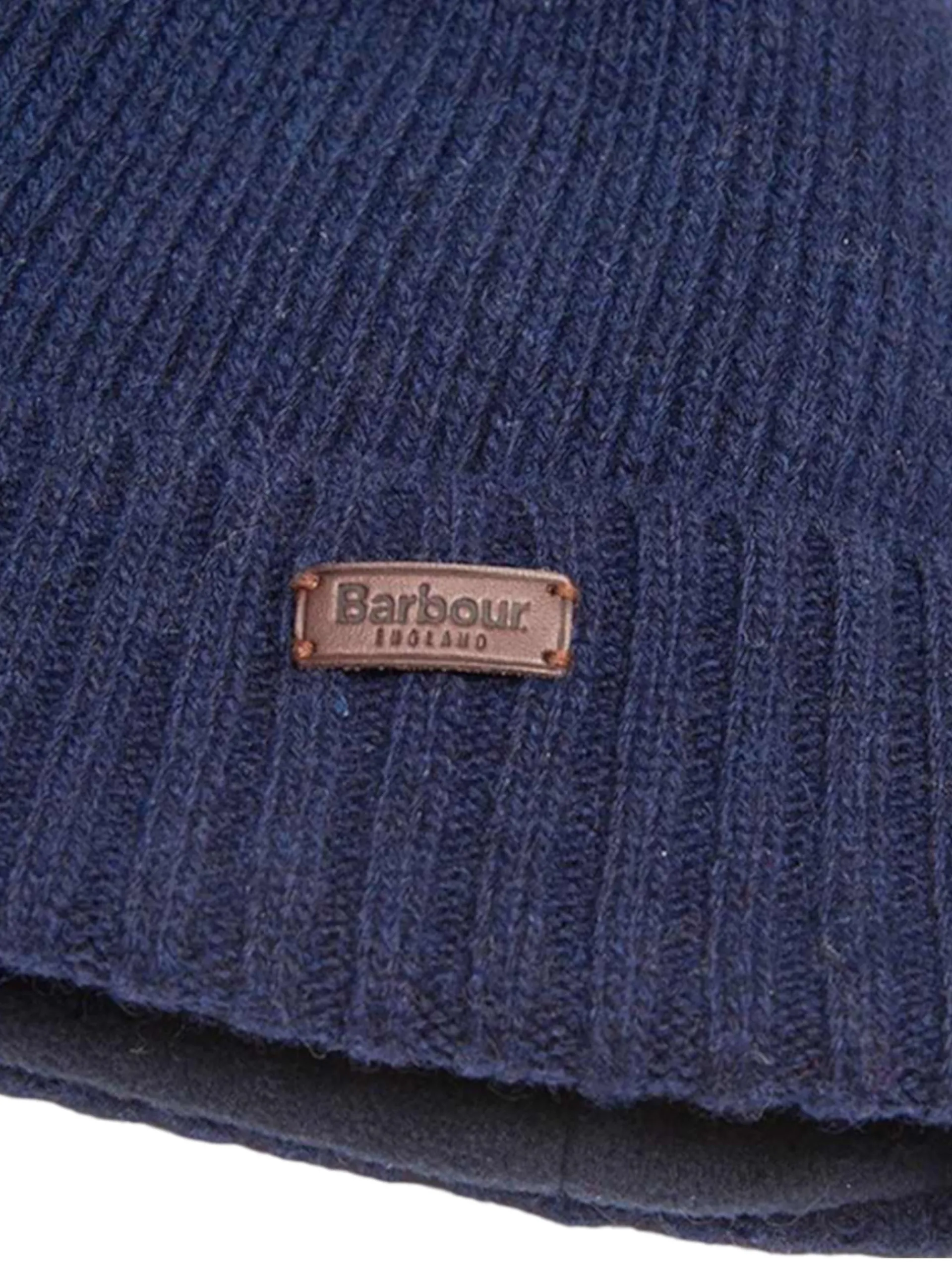 BARBOUR Cappelli*Cappello Blu con interno in pile Carlton Beanie MHA044