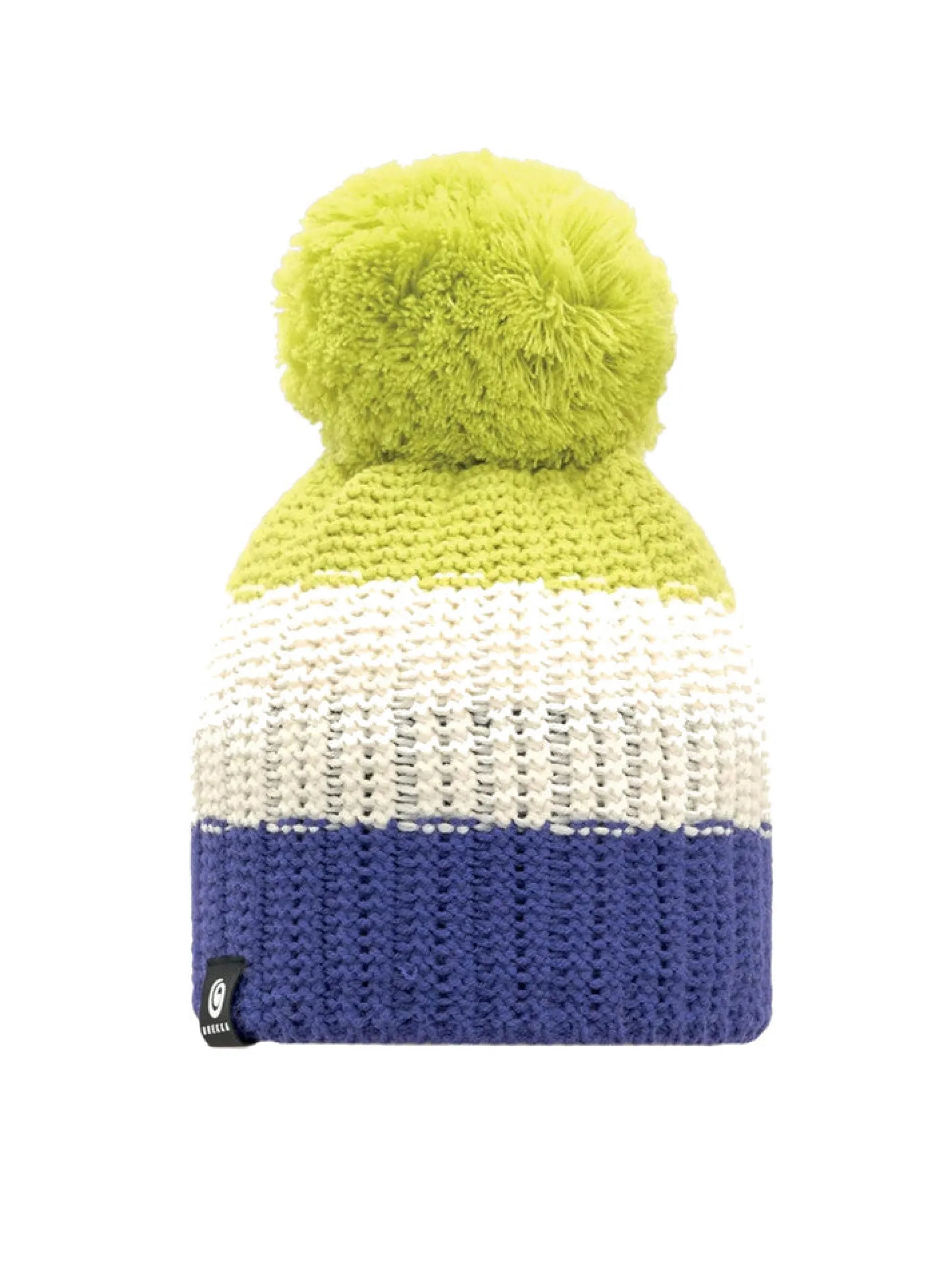BREKKA Accessori*Cappello blu, bianco e verde da donna Montana Stripe Pon BRFH0123