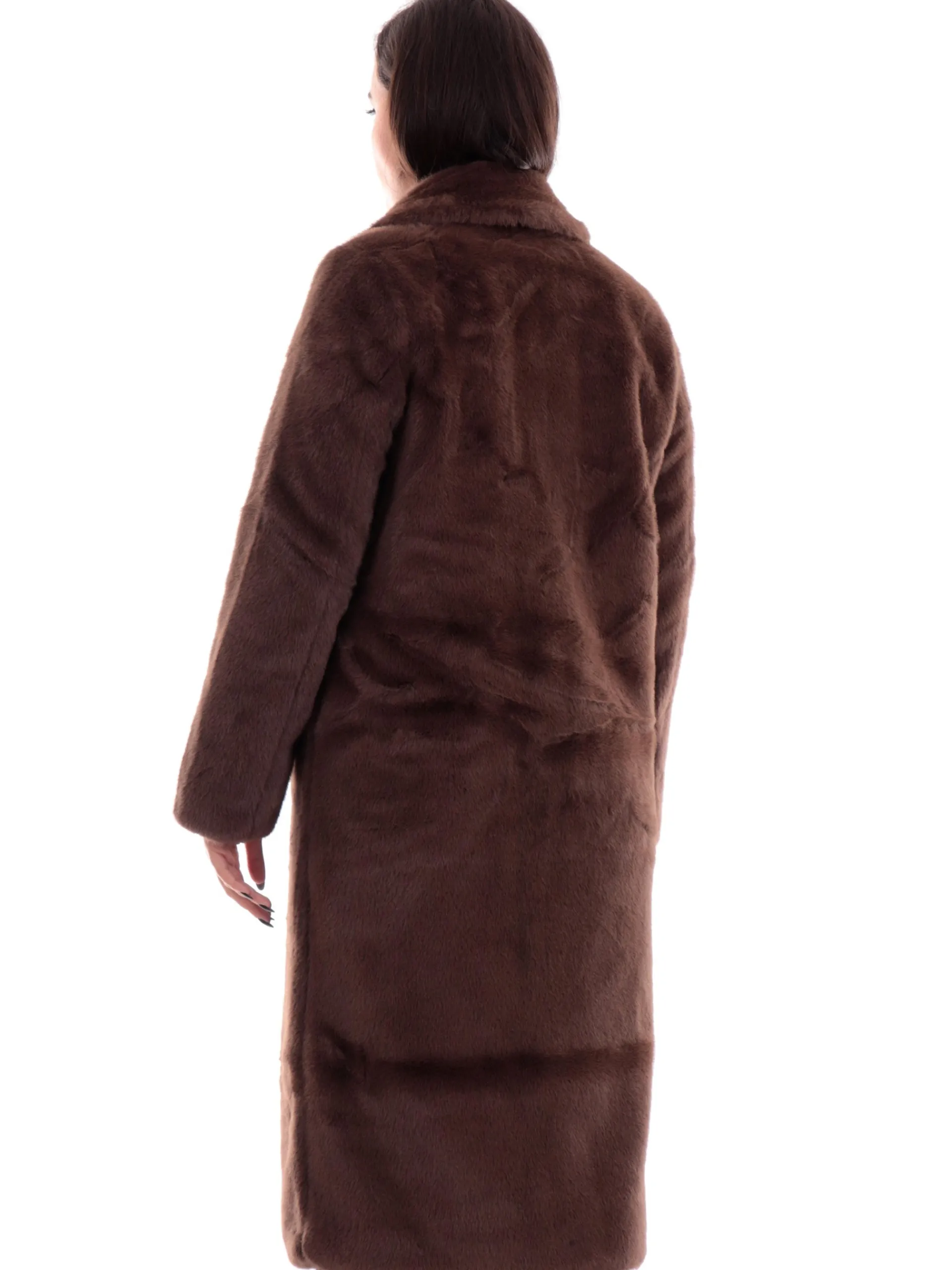 ONLY Cappotti*Cappotto pelliccia eco marrone da donna 15326004