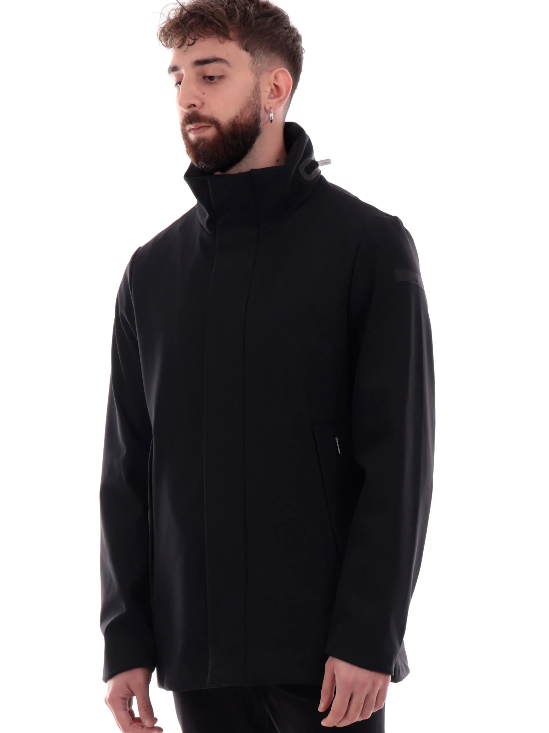RRD Giubbotti*Cappotto nero Winter Thermo MDM da uomo cappuccio estraibile W24084