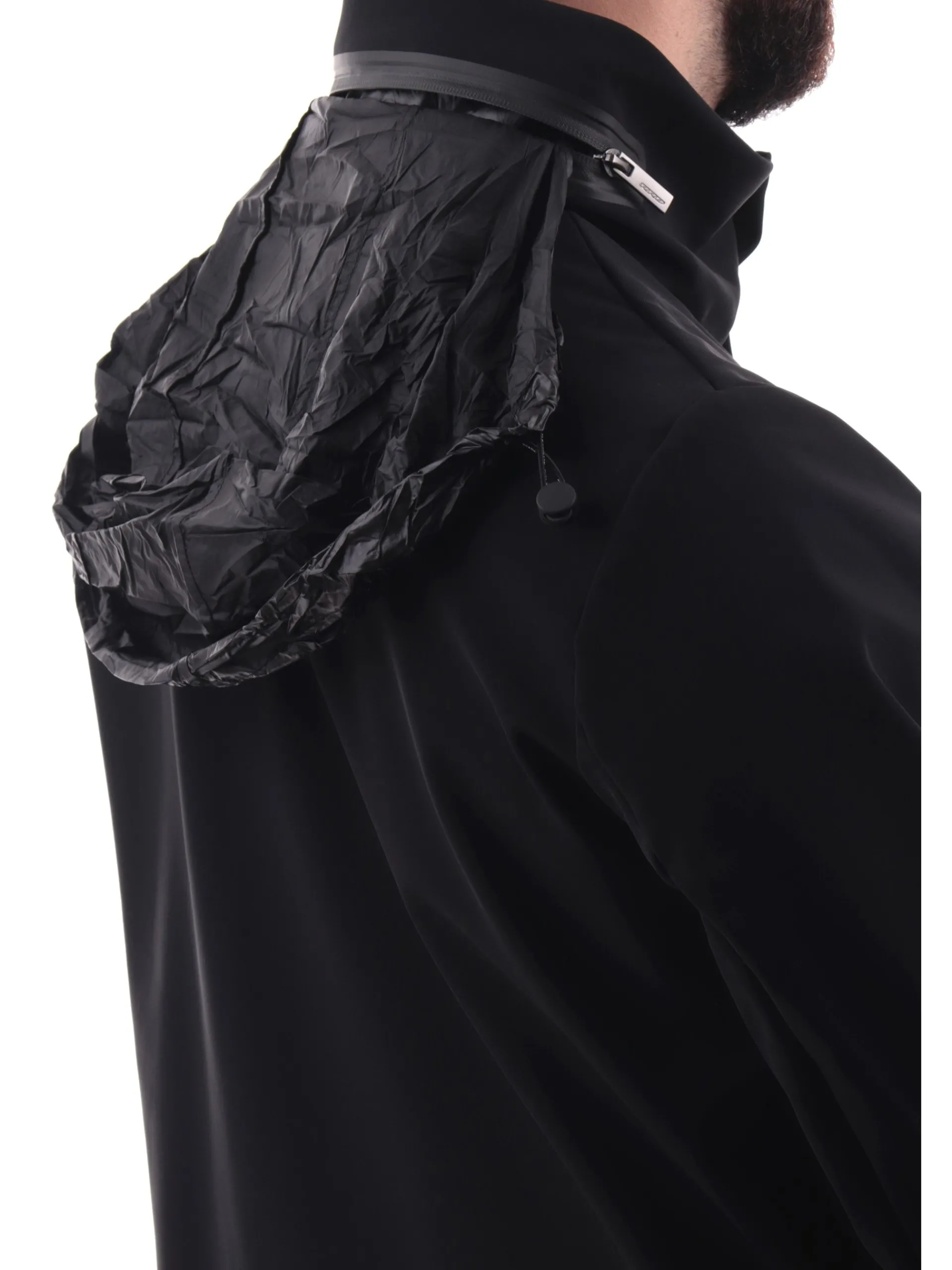 RRD Giubbotti*Cappotto nero Winter Thermo MDM da uomo cappuccio estraibile W24084