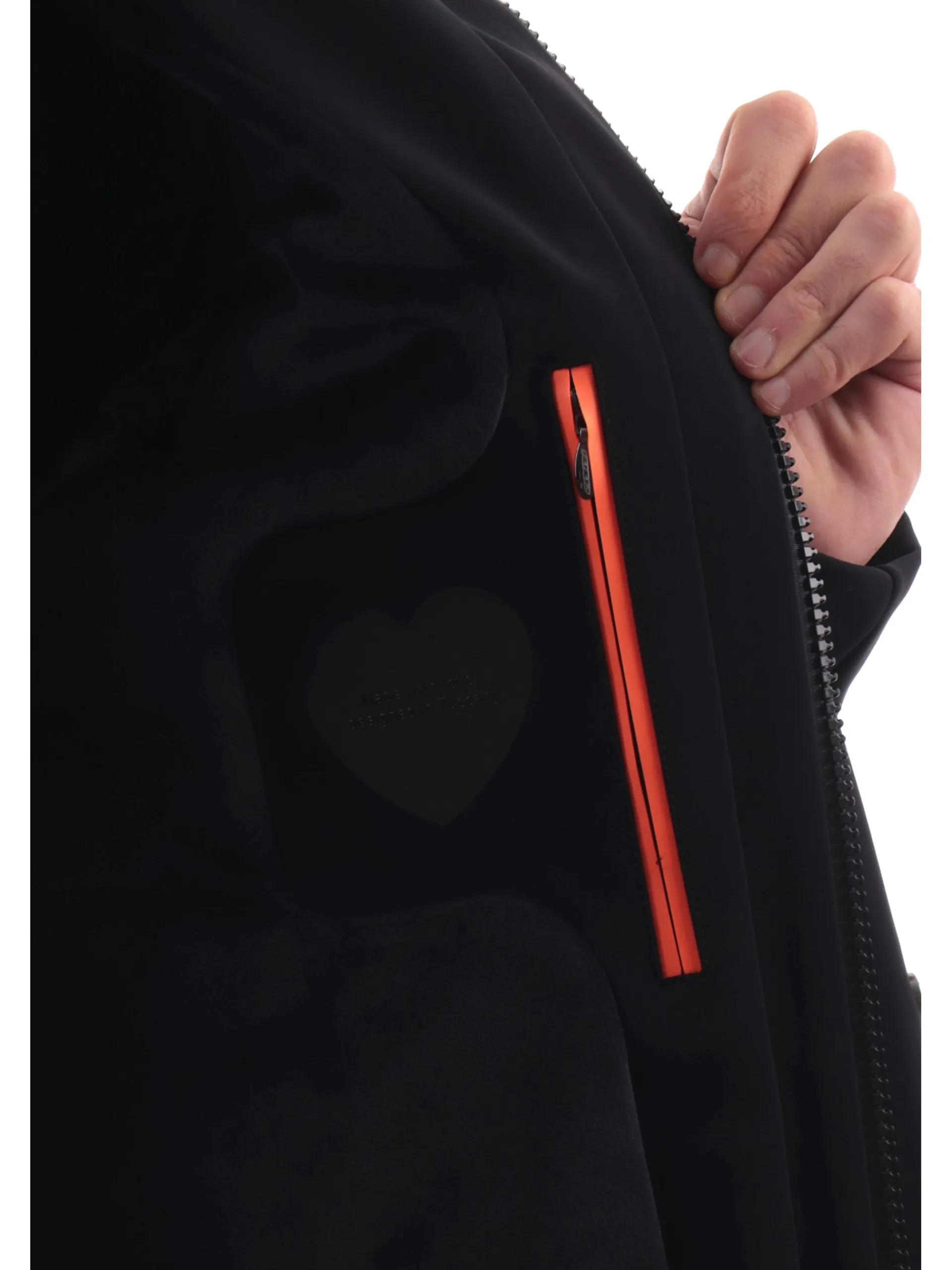 RRD Giubbotti*Cappotto nero Winter Thermo MDM da uomo cappuccio estraibile W24084