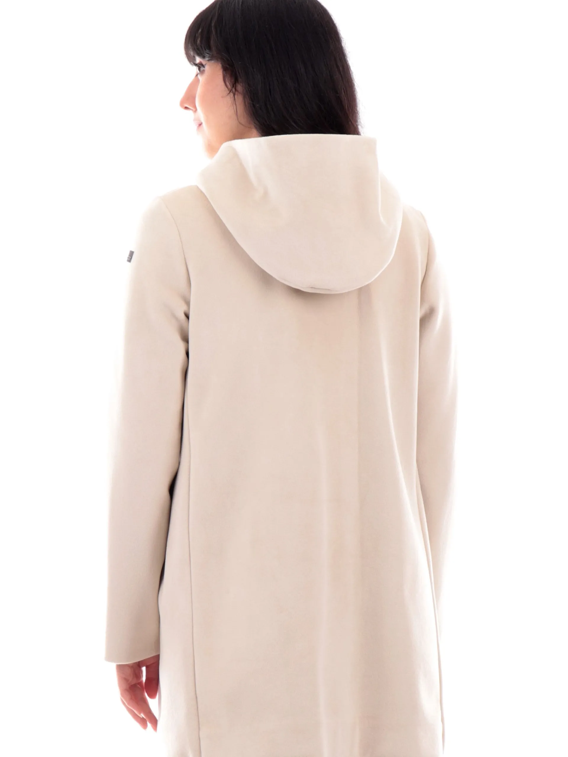 RRD Giubbotti*Cappotto Velvet Neo Parka Wom bianco da donna in velluto W24539