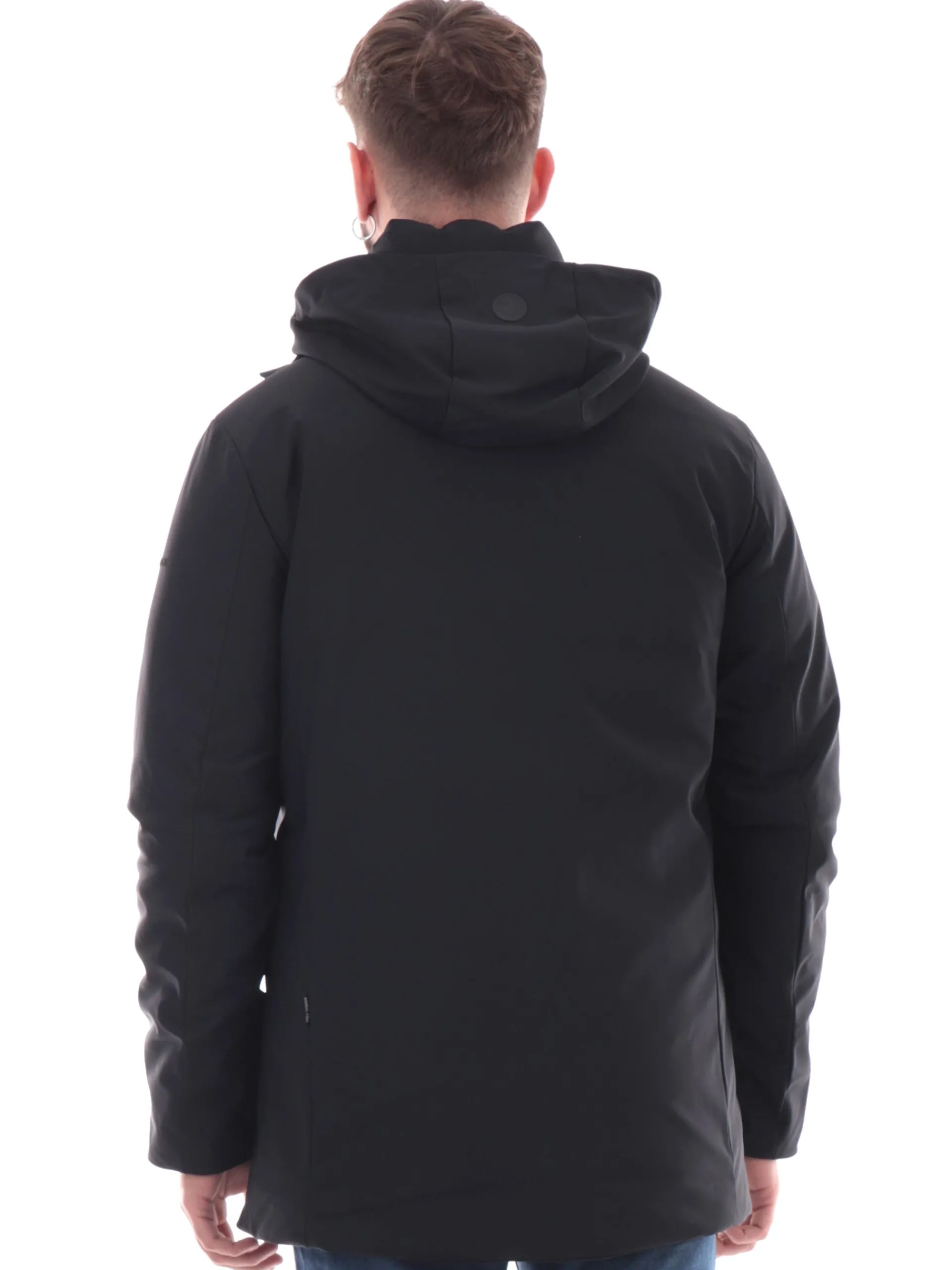SAVE THE DUCK Giubbotti*Cappotto Pteris nero da uomo tessuto tecnico D41370MLEXY19