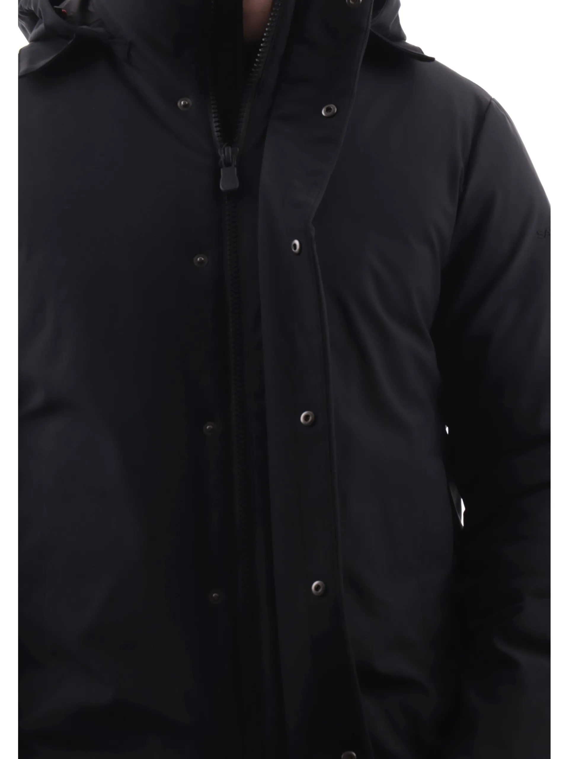 SAVE THE DUCK Giubbotti*Cappotto Pteris nero da uomo tessuto tecnico D41370MLEXY19