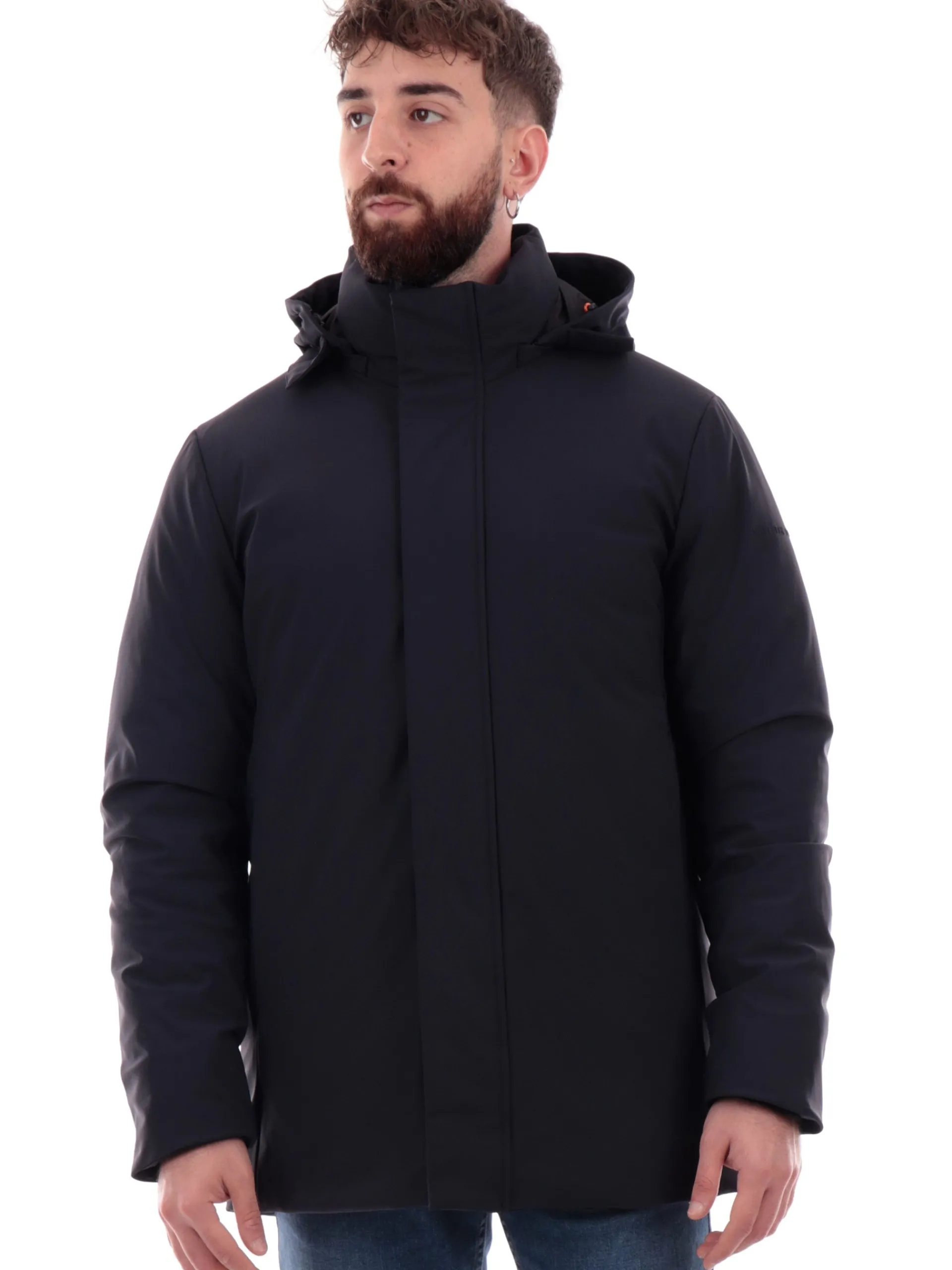 SAVE THE DUCK Giubbotti*Cappotto Pteris blu da uomo tessuto tecnico D41370MLEXY19