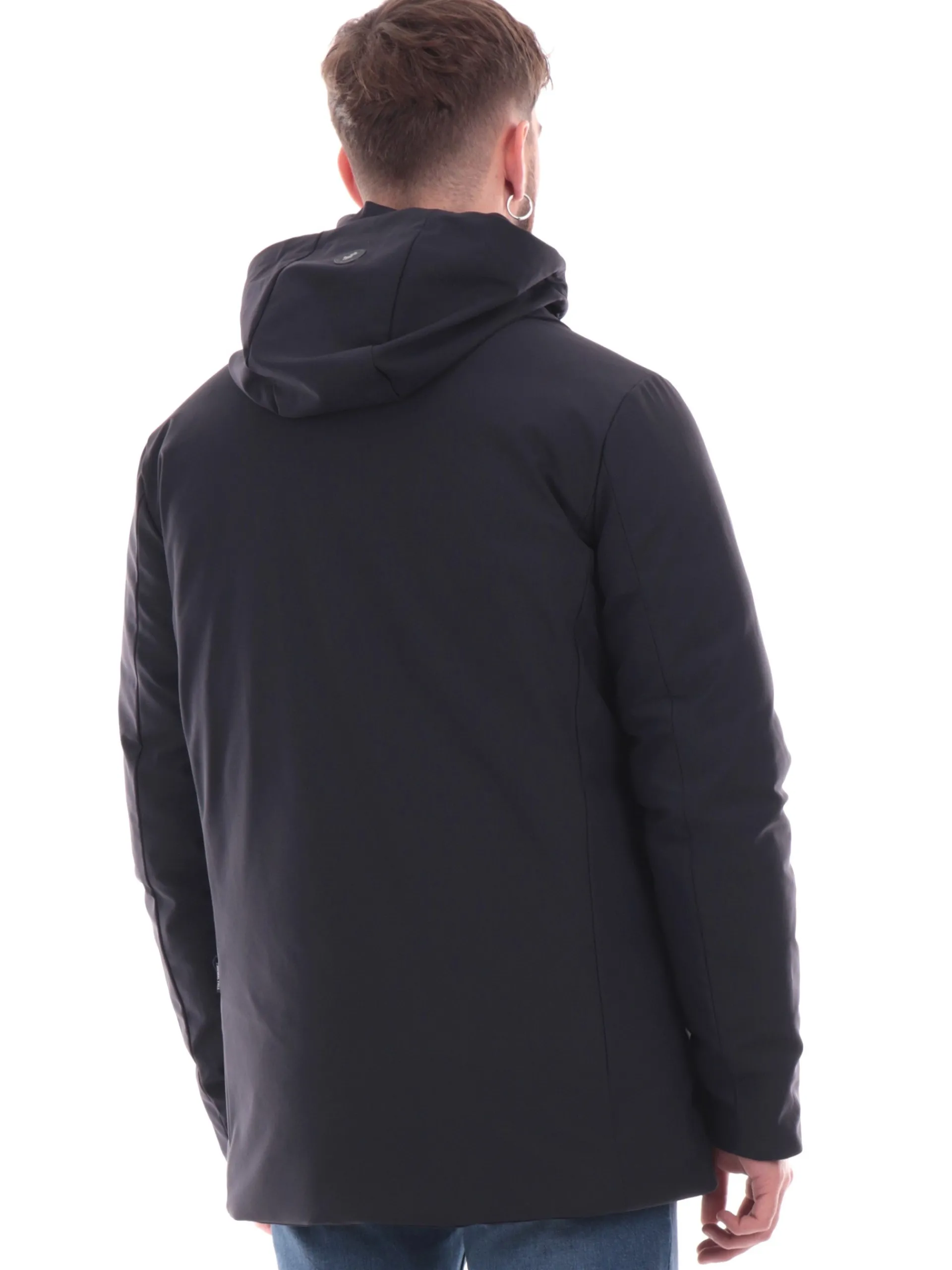 SAVE THE DUCK Giubbotti*Cappotto Pteris blu da uomo tessuto tecnico D41370MLEXY19
