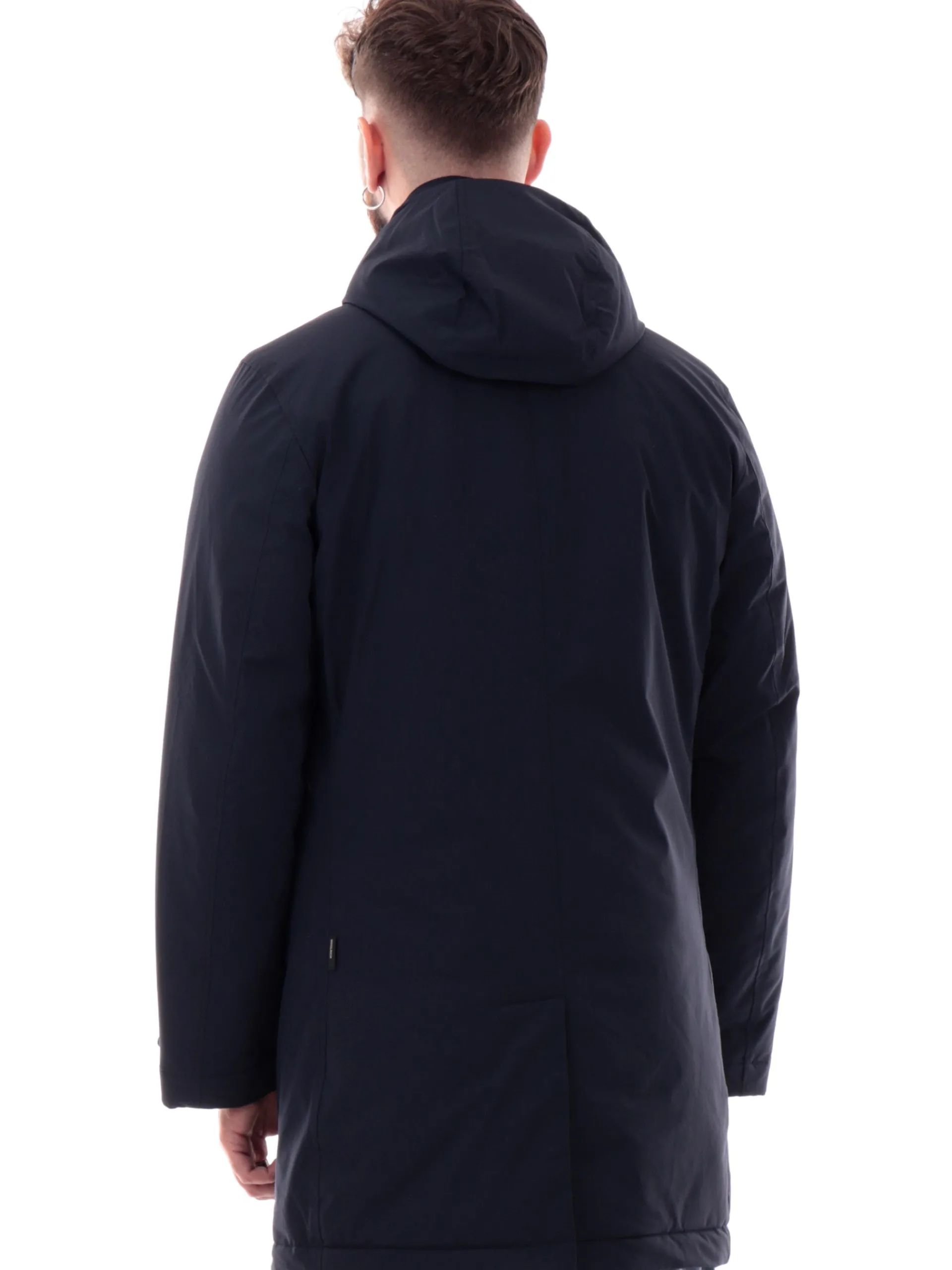 WOOLRICH Giubbotti*Cappotto blu da uomo con gilet interno removibile Carcoat 0928MRUT3339