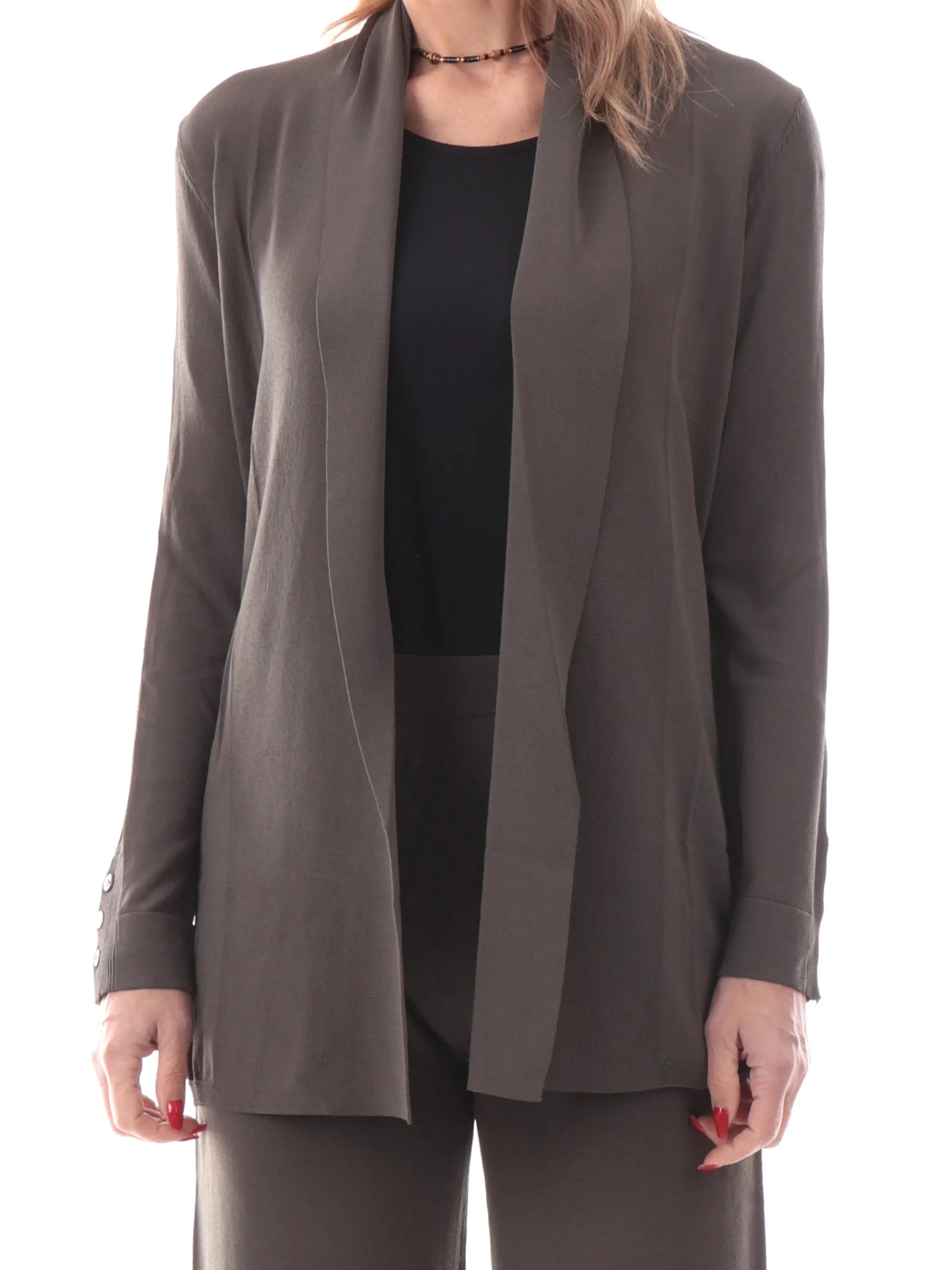 ANIS Maglie*Cardigan White verde militare da donna 251W6001 335